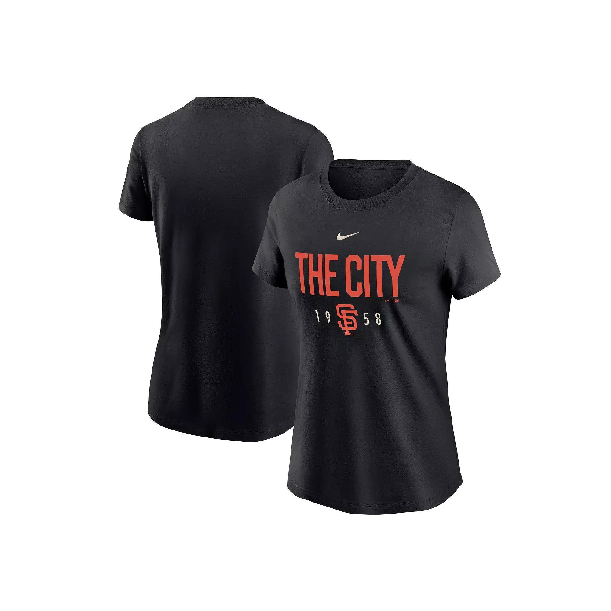 Women's Nike Black San Francisco Giants Local Team T-Shirt, Size: Small Product Image