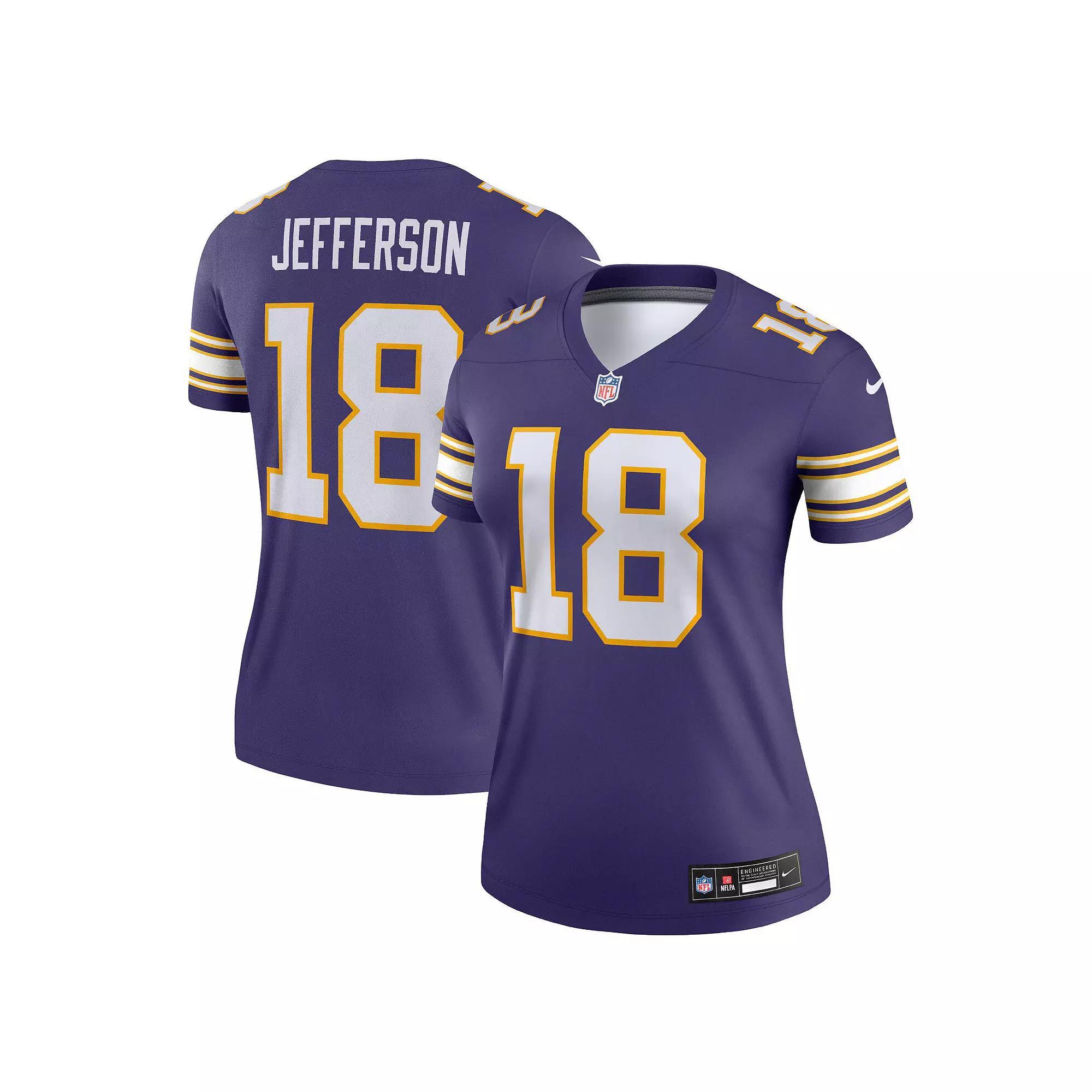 Women's Nike Justin Jefferson Purple Minnesota Vikings Alternate Legend Jersey, Size: Large Product Image