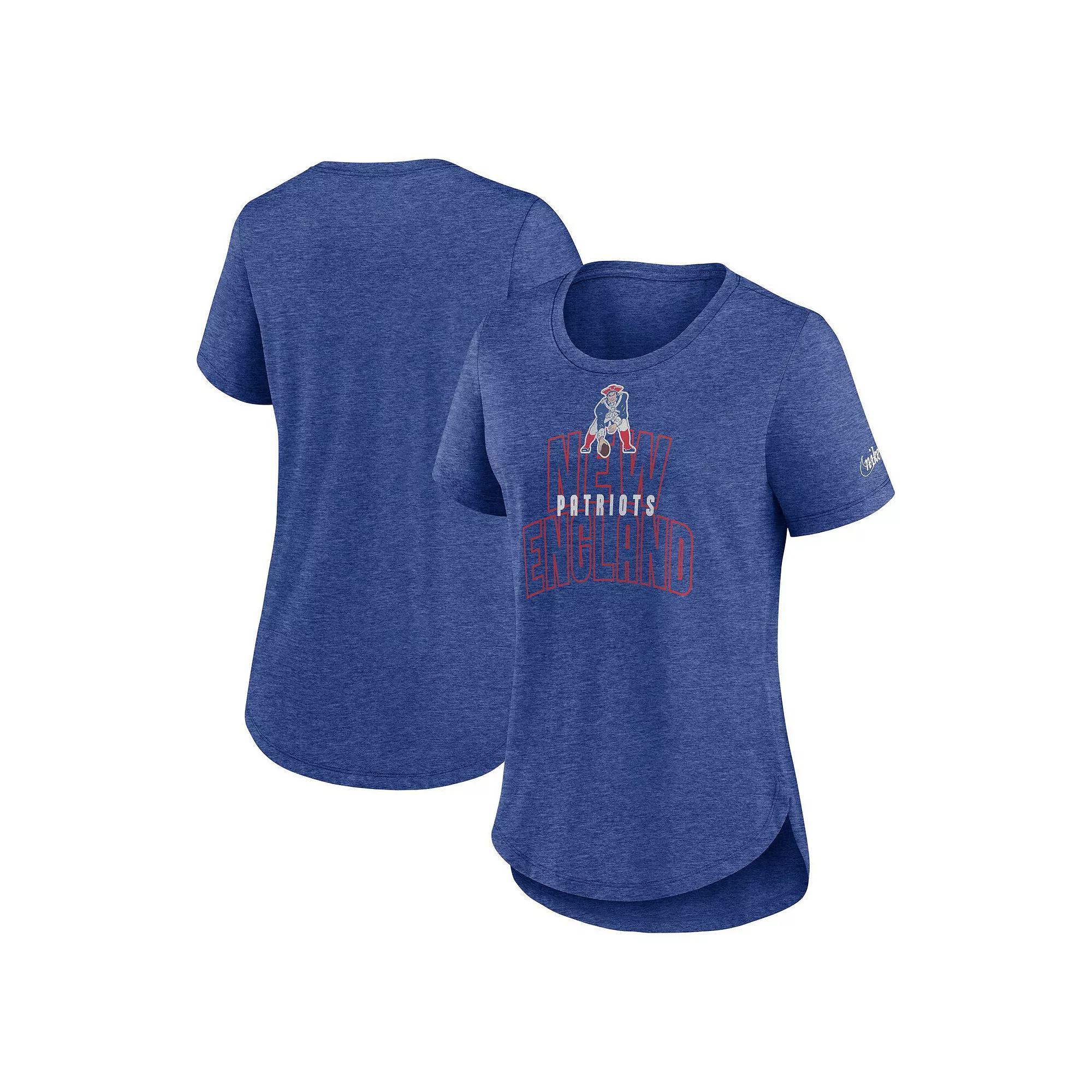 Women's Nike Heather Black New York Jets Fashion Tri-Blend T-Shirt, Size: 2XL, Charco Product Image