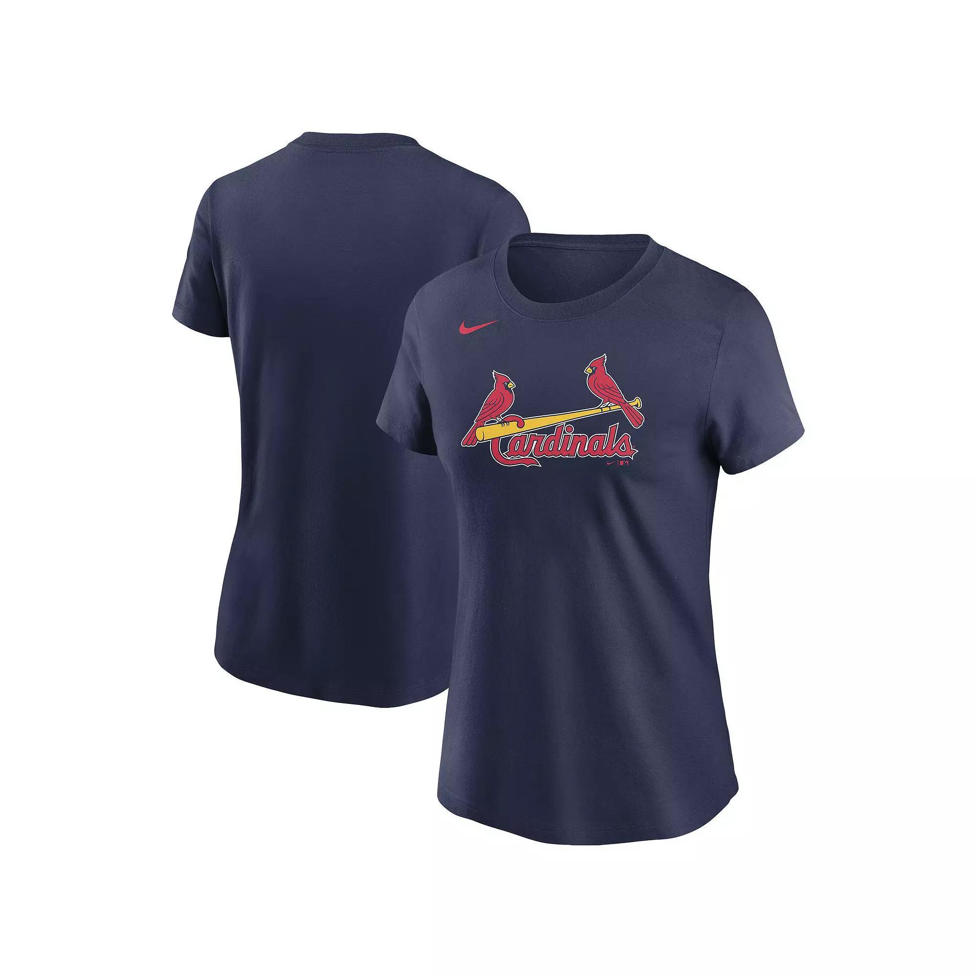 Women's Nike  Navy St. Louis Cardinals Wordmark T-Shirt, Size: XS, Blue Product Image