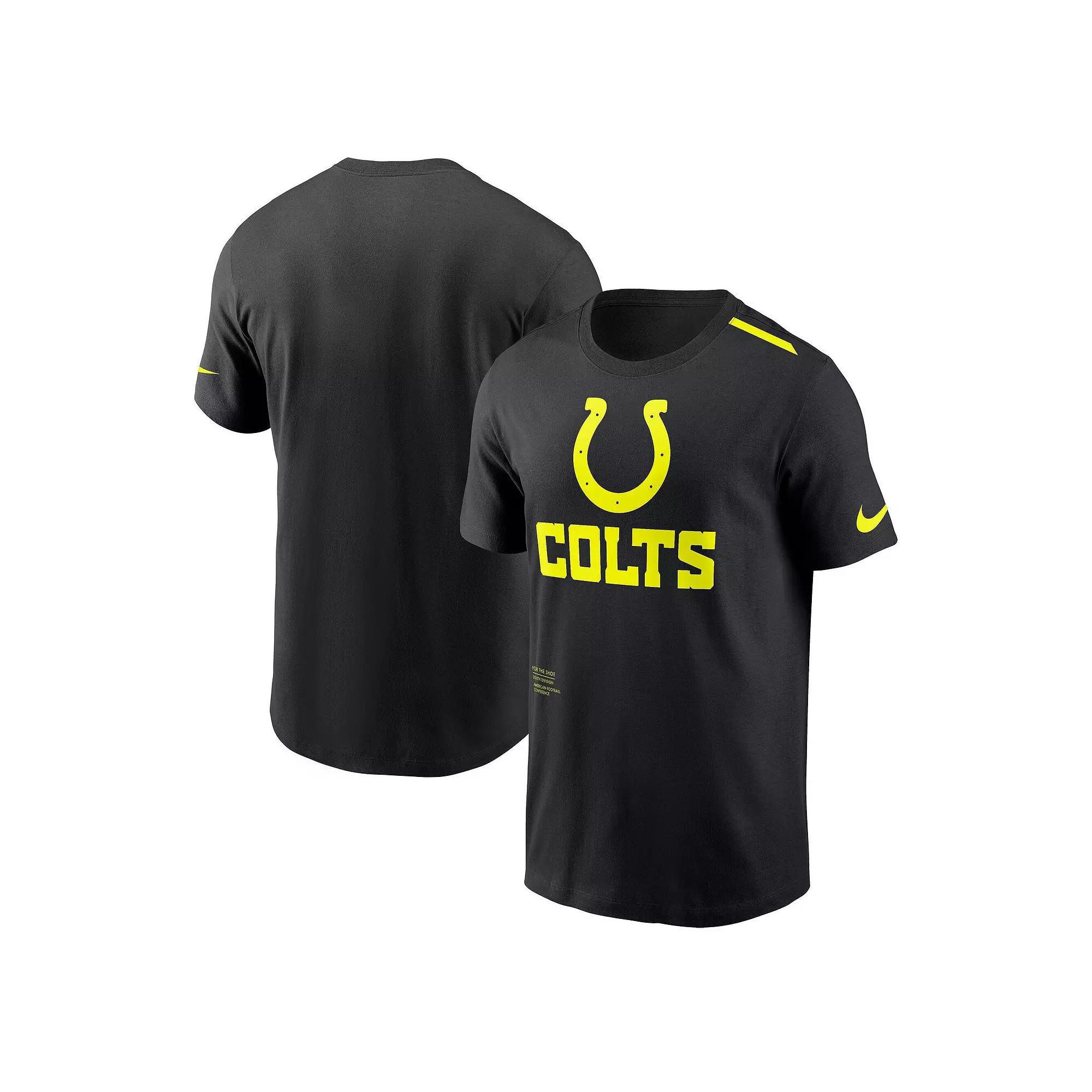 Men's Nike Black Indianapolis Colts Volt��Performance T-Shirt, Size: Small Product Image