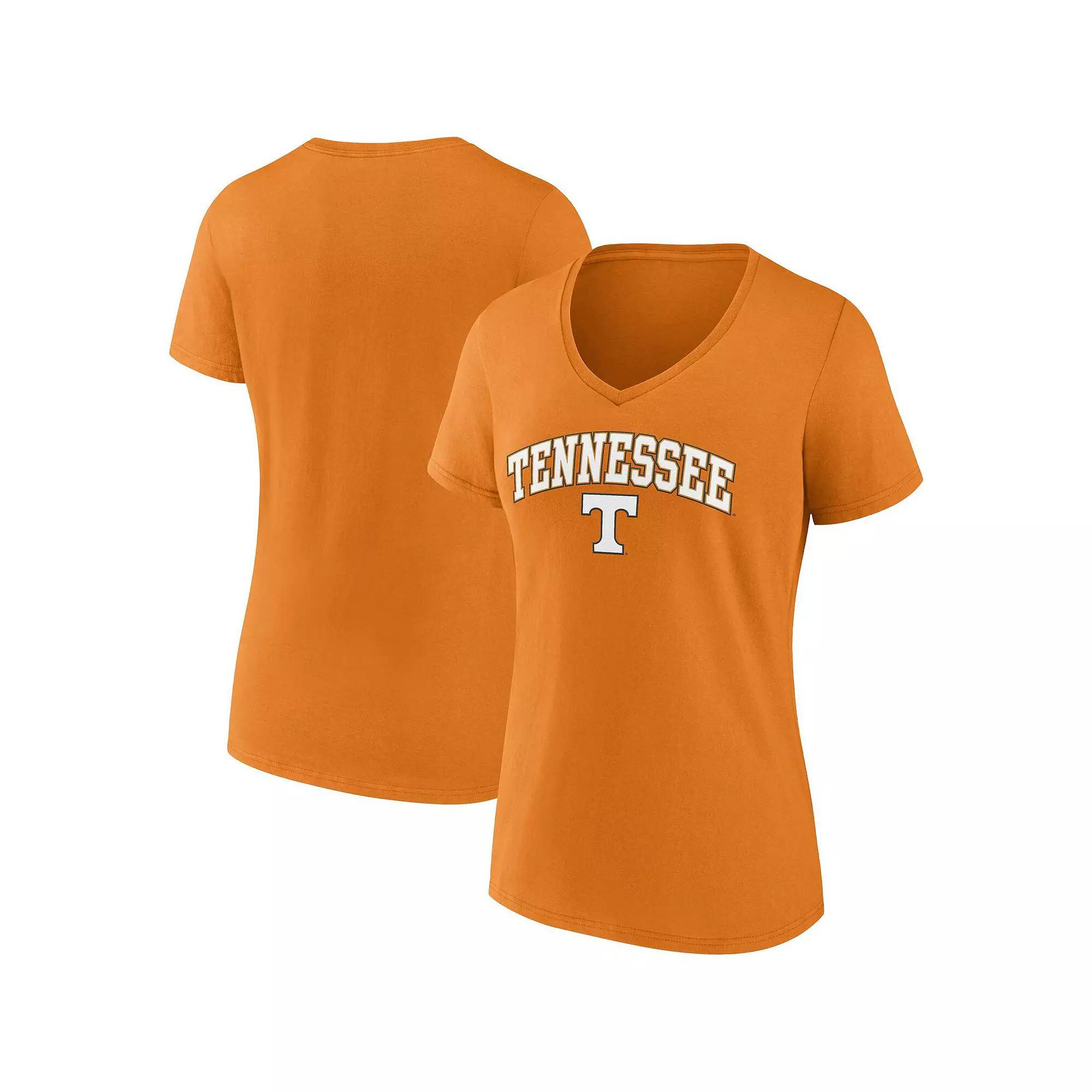 Women's Fanatics Branded Tennessee Orange Tennessee Volunteers Evergreen Campus V-Neck T-Shirt, Size: 3XL Product Image