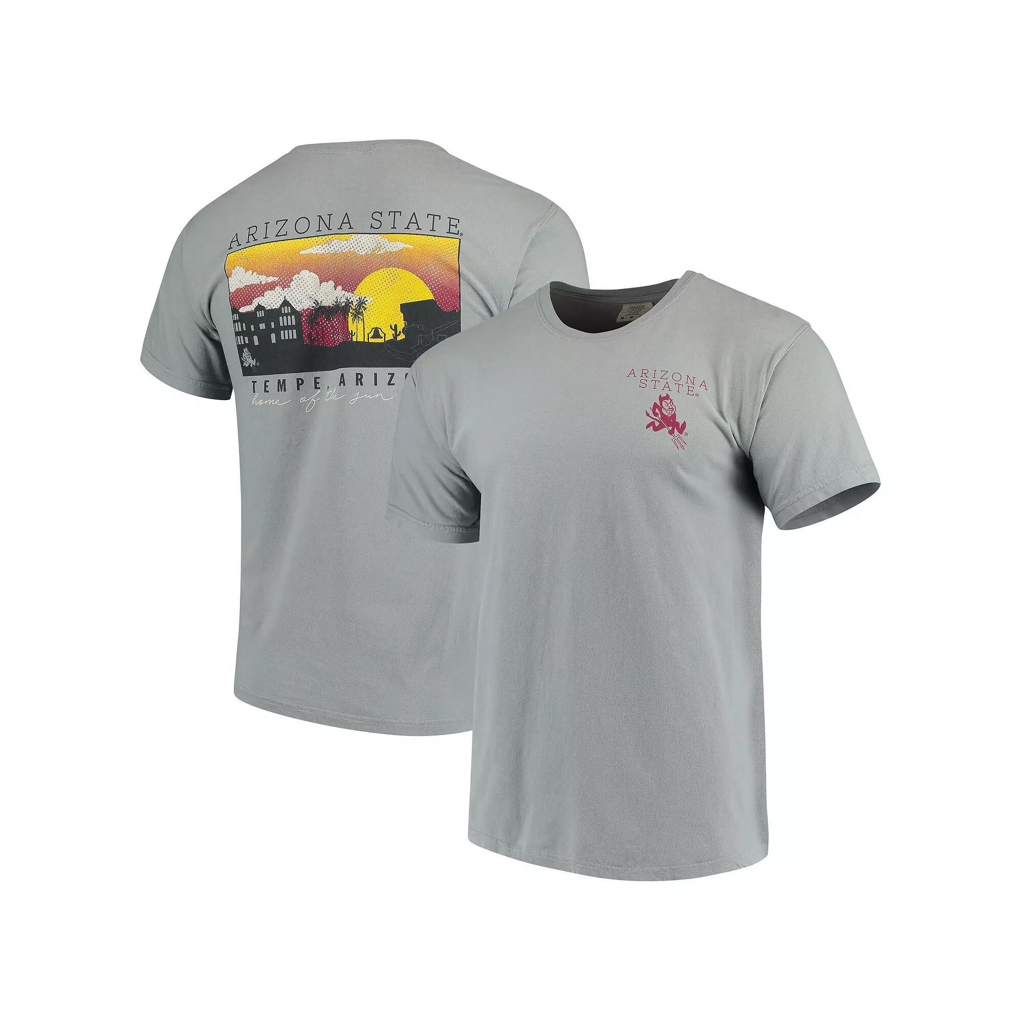 Men's Gray Arizona State Sun Devils Team Comfort Colors Campus Scenery T-Shirt, Size: 2XL, Grey Product Image