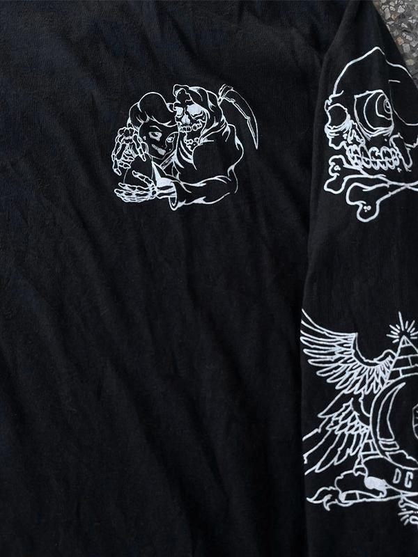 Men's Street Print Long Sleeve Tee Product Image