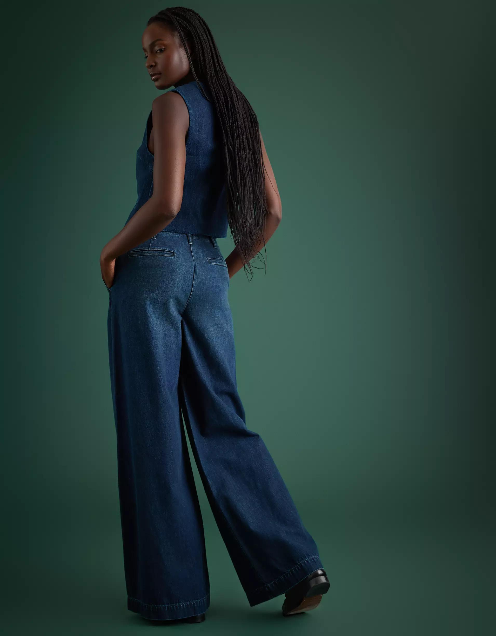 AE77 Premium Wide Trouser Jean Product Image