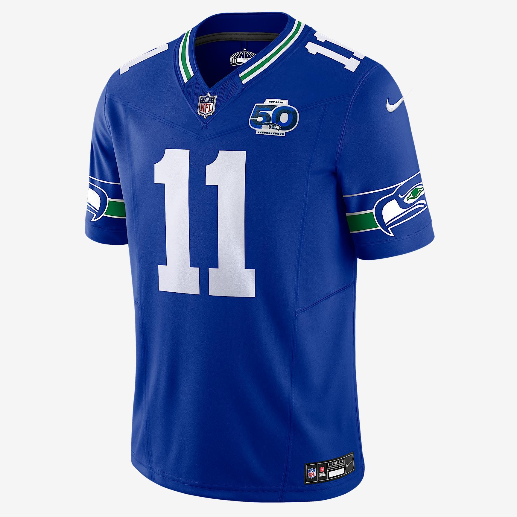 Jaxon Smith-Njigba Seattle Seahawks 50th Anniversary Men's Nike Dri-FIT NFL Limited Jersey Product Image