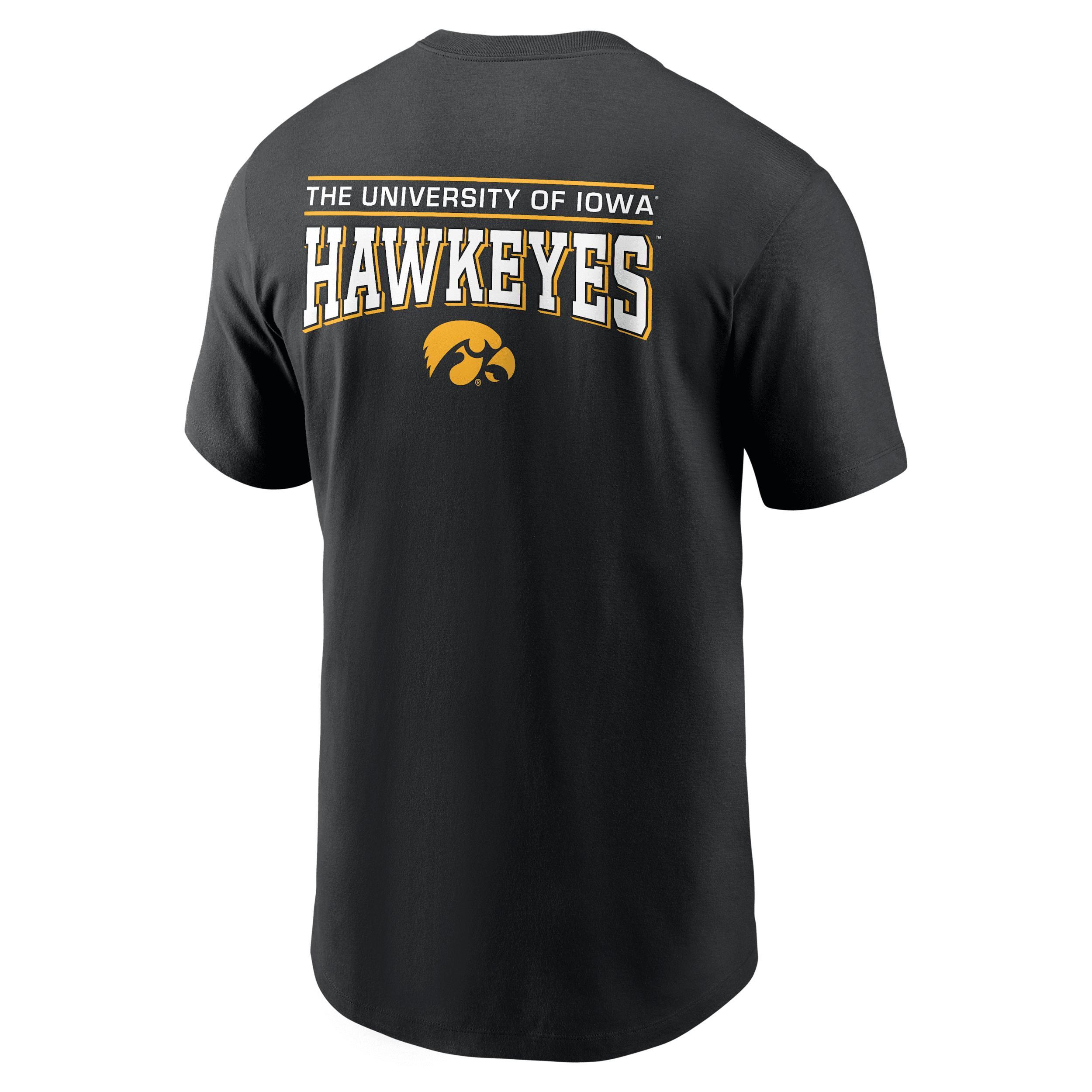 Men's Nike Black Iowa Hawkeyes 2-Hit T-Shirt,  Product Image
