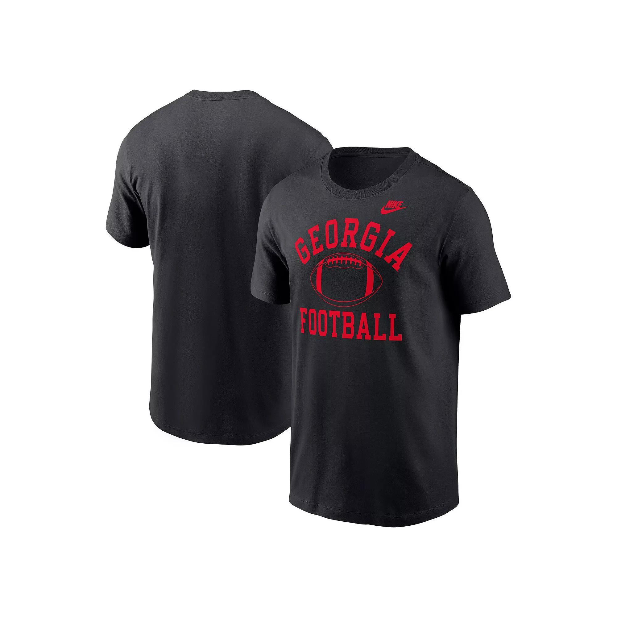 Men's Nike Black Georgia Bulldogs Legacy Football Icon T-Shirt,  Product Image