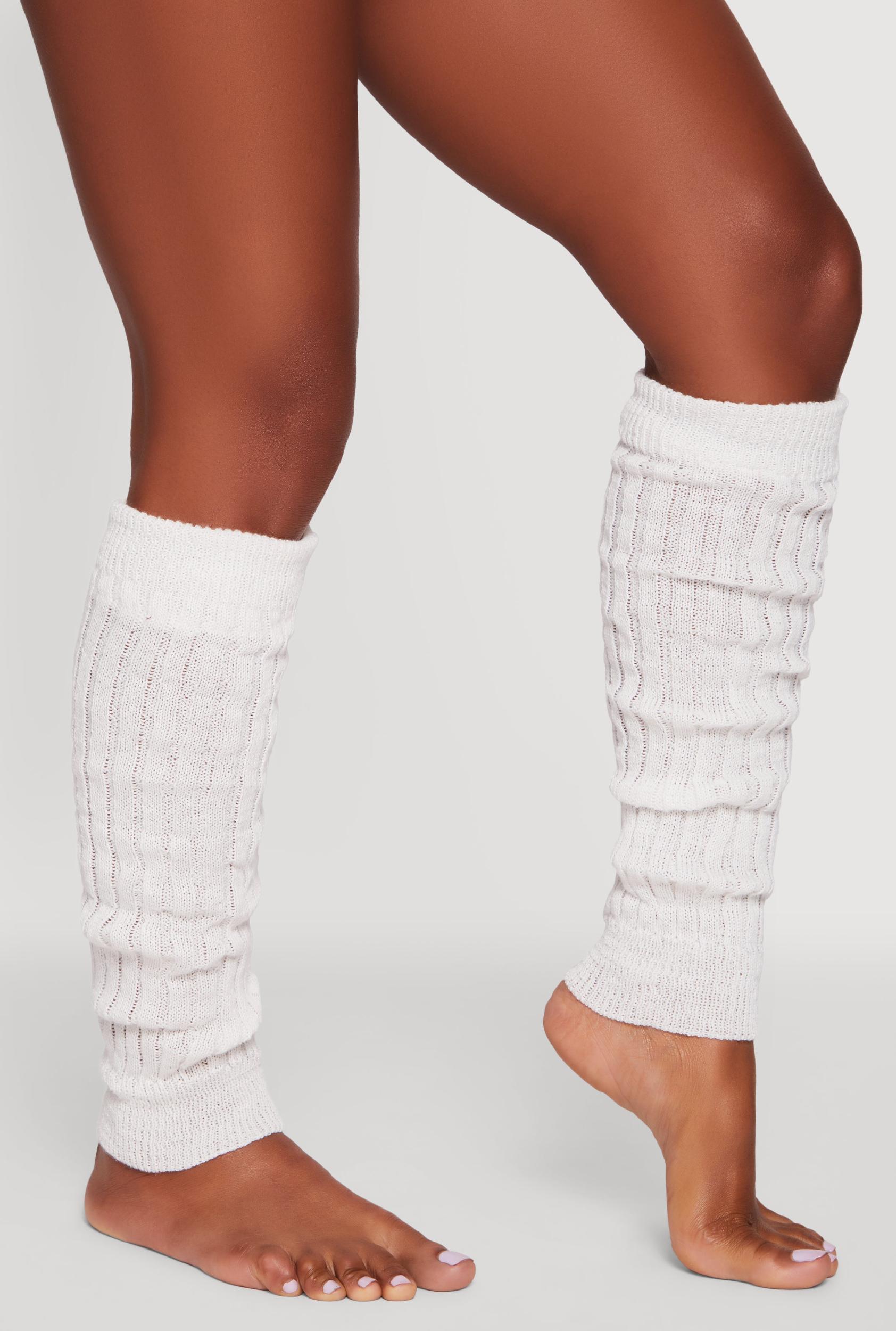 Ribbed Knit Leg Warmers Female Product Image