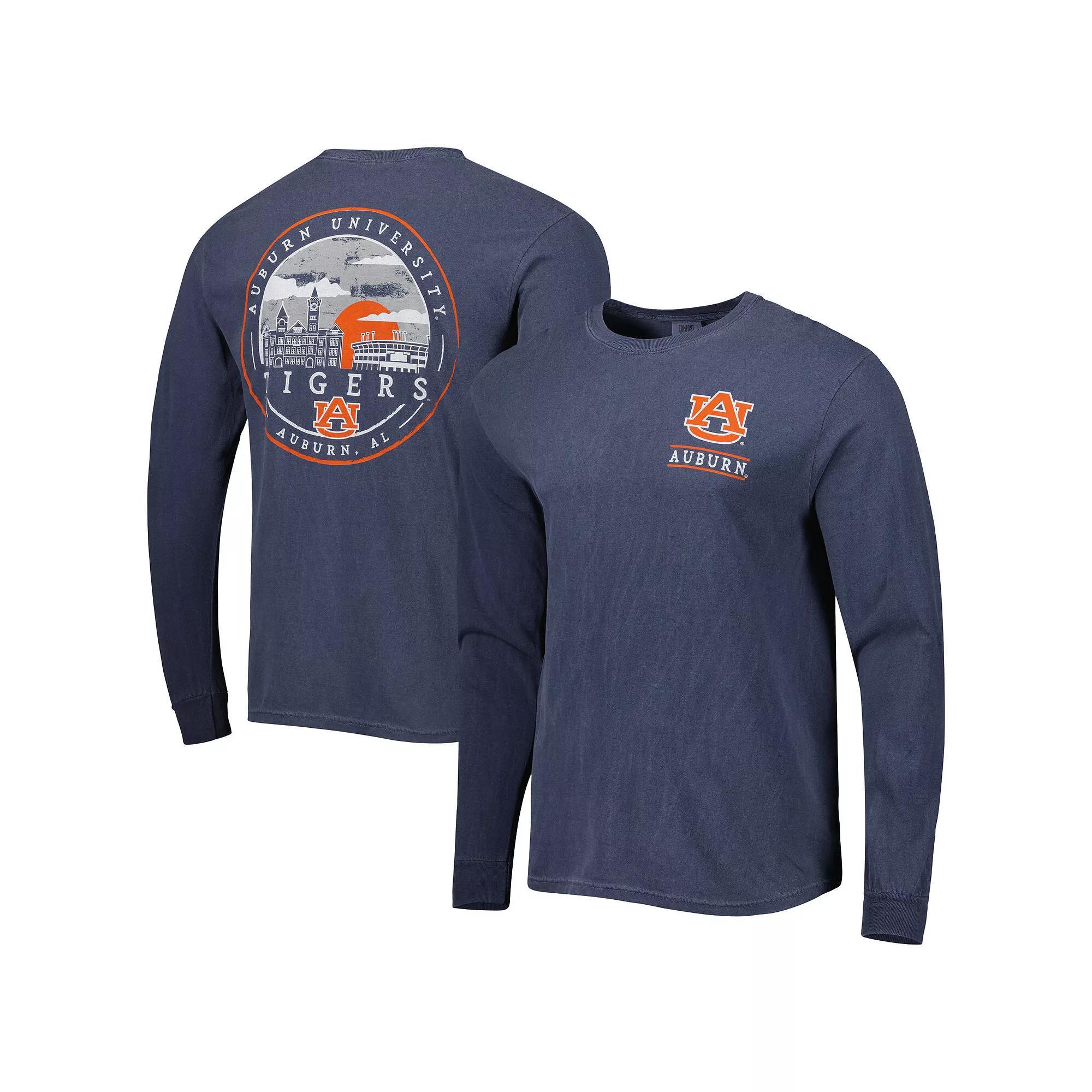 Mens Auburn Tigers Circle Campus Scene Long Sleeve T-Shirt Blue Product Image