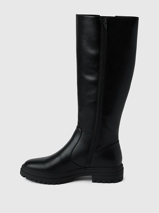 Vegan Leather Tall Boots Product Image