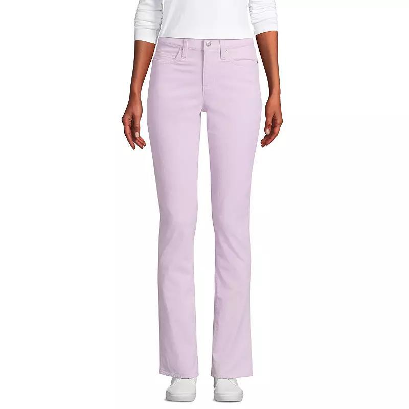 Lands' End Women's Mid Rise Straight Leg Corduroy Pants - 4 - Misty Lilac Product Image