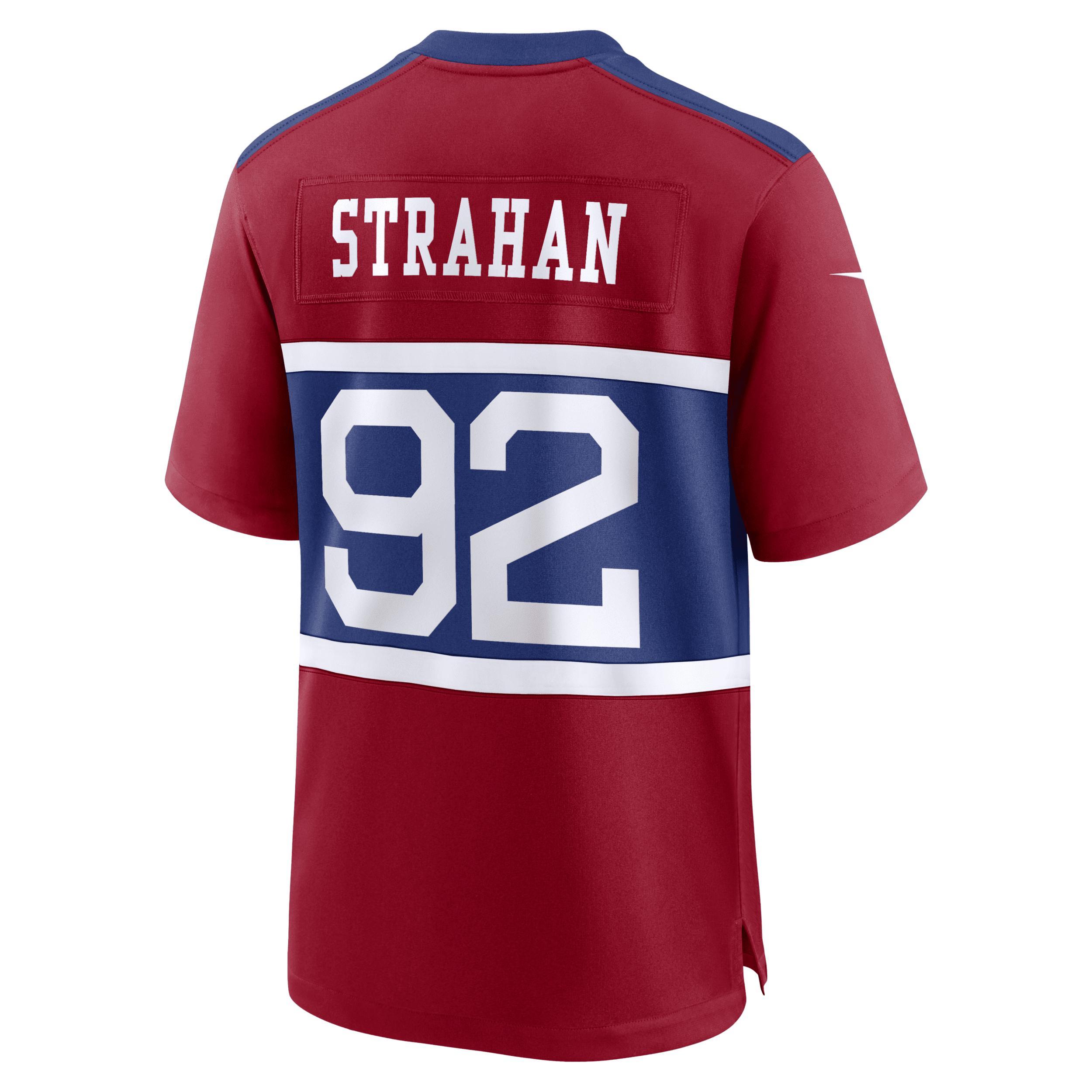 Men's Nike Michael Strahan Century Red New York Giants Alternate Retired Player Game Jersey, Size: 2XL Product Image