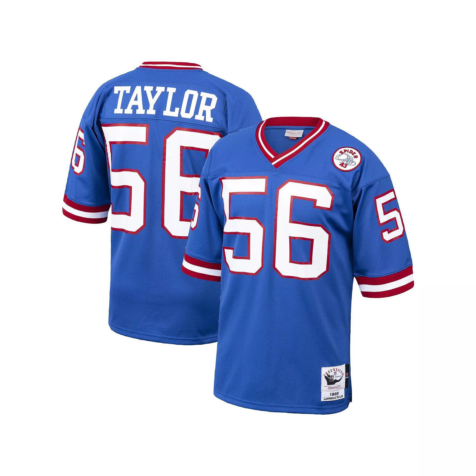 Men's Mitchell & Ness Lawrence Taylor Royal New York Giants 1986 Authentic Throwback Retired Player Jersey,  Product Image