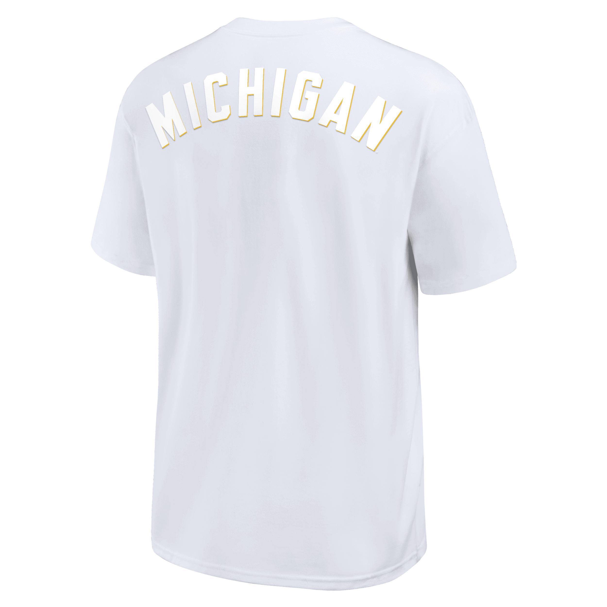 Michigan Wolverines Statement Max90 Nike Mens College T-Shirt | 0JAY10AMWN-QH8 Product Image