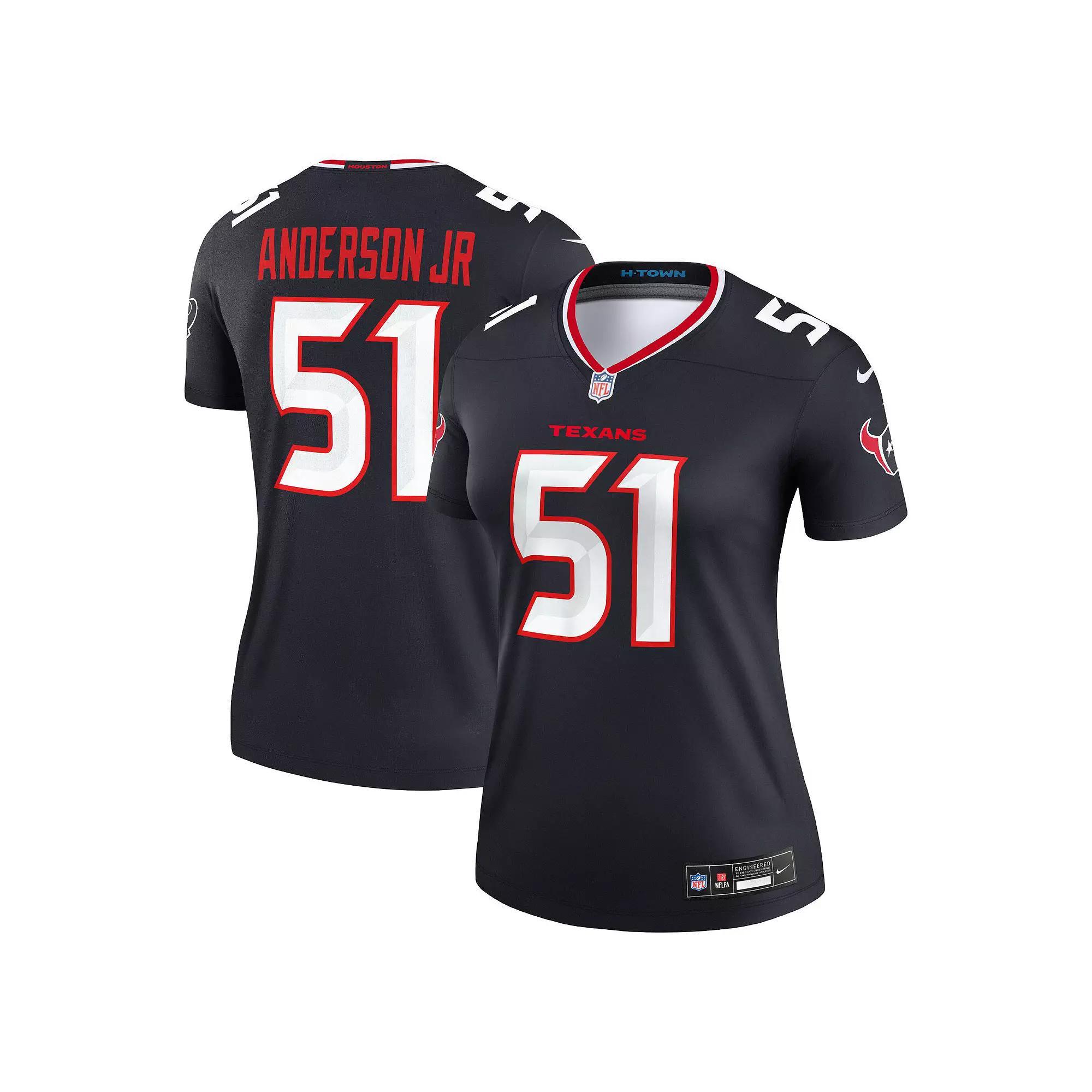 Women's Nike Will Anderson Jr. Navy Houston Texans Legend Player Performance Top,  Product Image