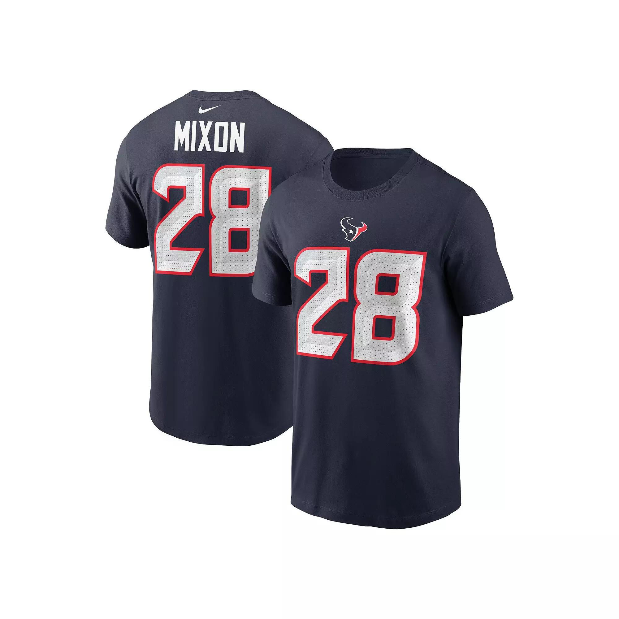 Men's Nike Joe Mixon Navy Houston Texans Player Name & Number T-Shirt,  Product Image