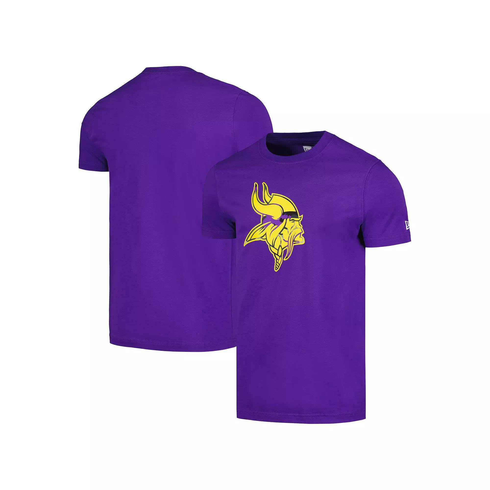 Men's New Era Purple Minnesota Vikings Camo Logo T-Shirt, Size: Small Product Image