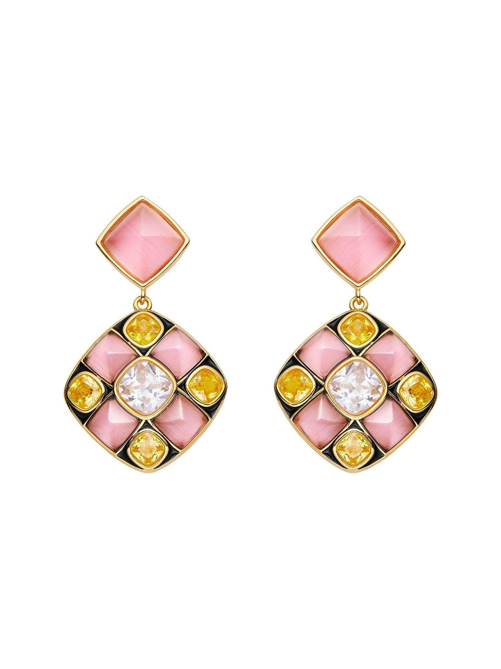 Claudia Earrings (Pink) (Final Sale) Product Image