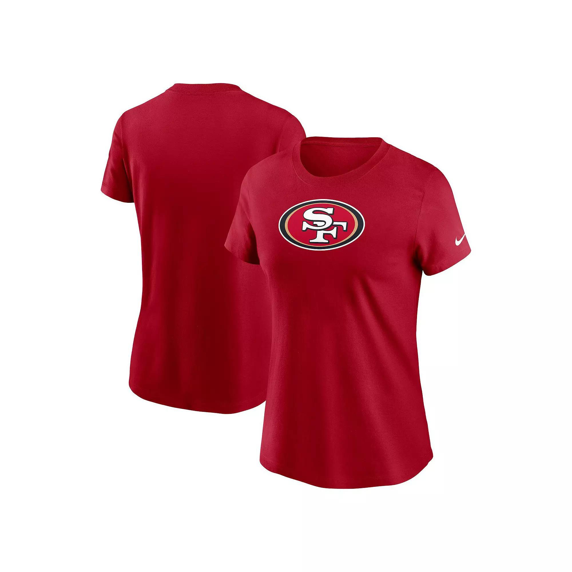 Women's Nike Scarlet San Francisco 49ers  Primary Logo T-Shirt, Size: XL, Red Product Image