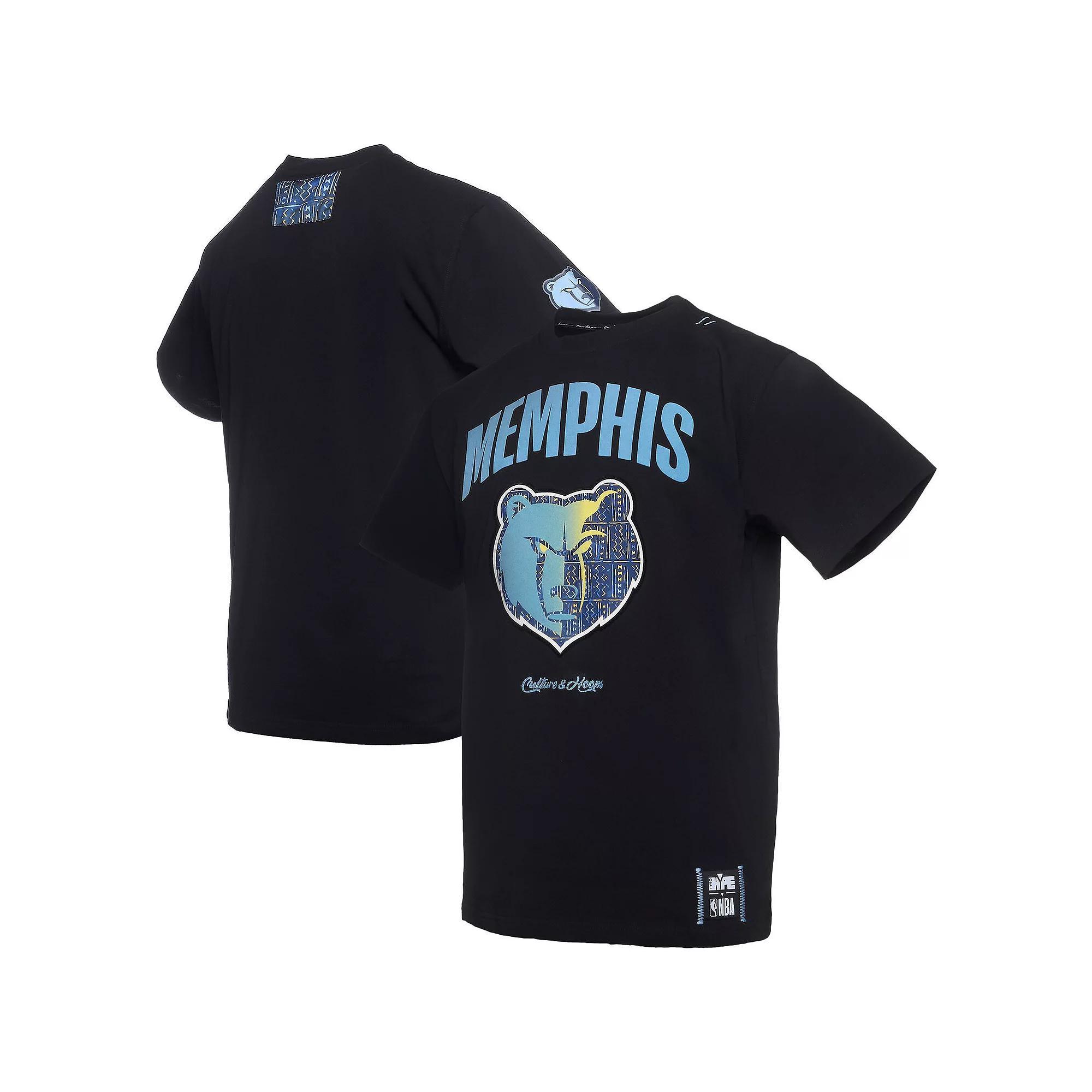 Men's NBA x Two Hype  Black Memphis Grizzlies Culture & Hoops Collection Premium T-Shirt, Size: Large, Grz Black Product Image