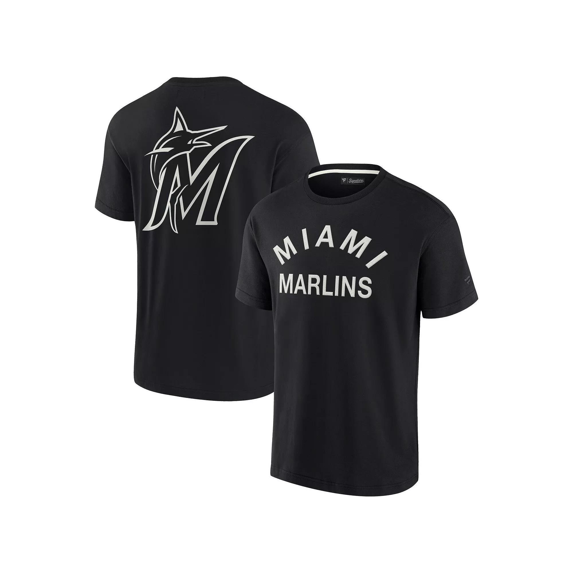 Unisex Fanatics Signature Black Miami Marlins Super Soft Short Sleeve T-Shirt, Adult Unisex, Size: XL Product Image