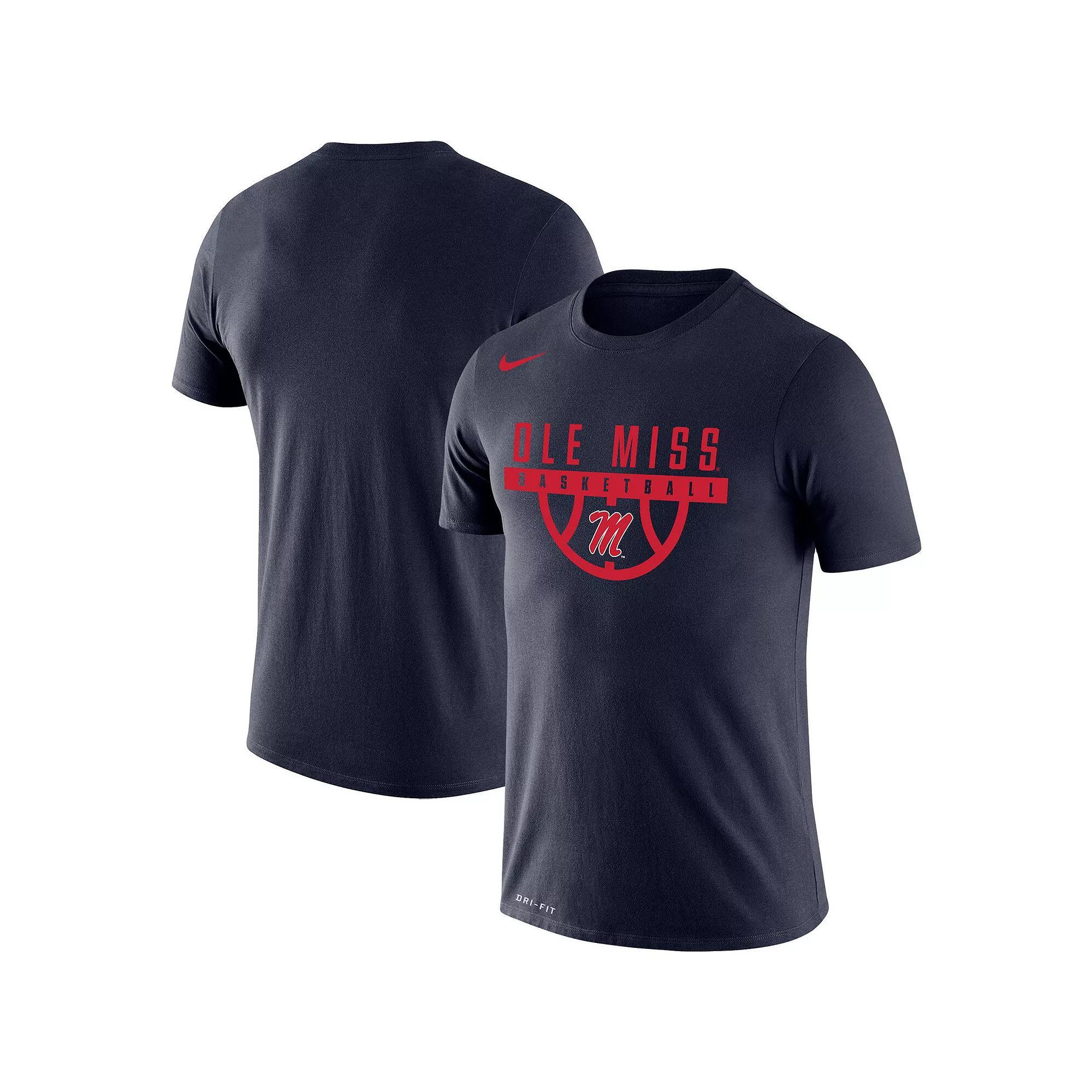 Mens Nike Ole Miss Rebels Basketball Drop Legend Performance T-Shirt Blue Product Image