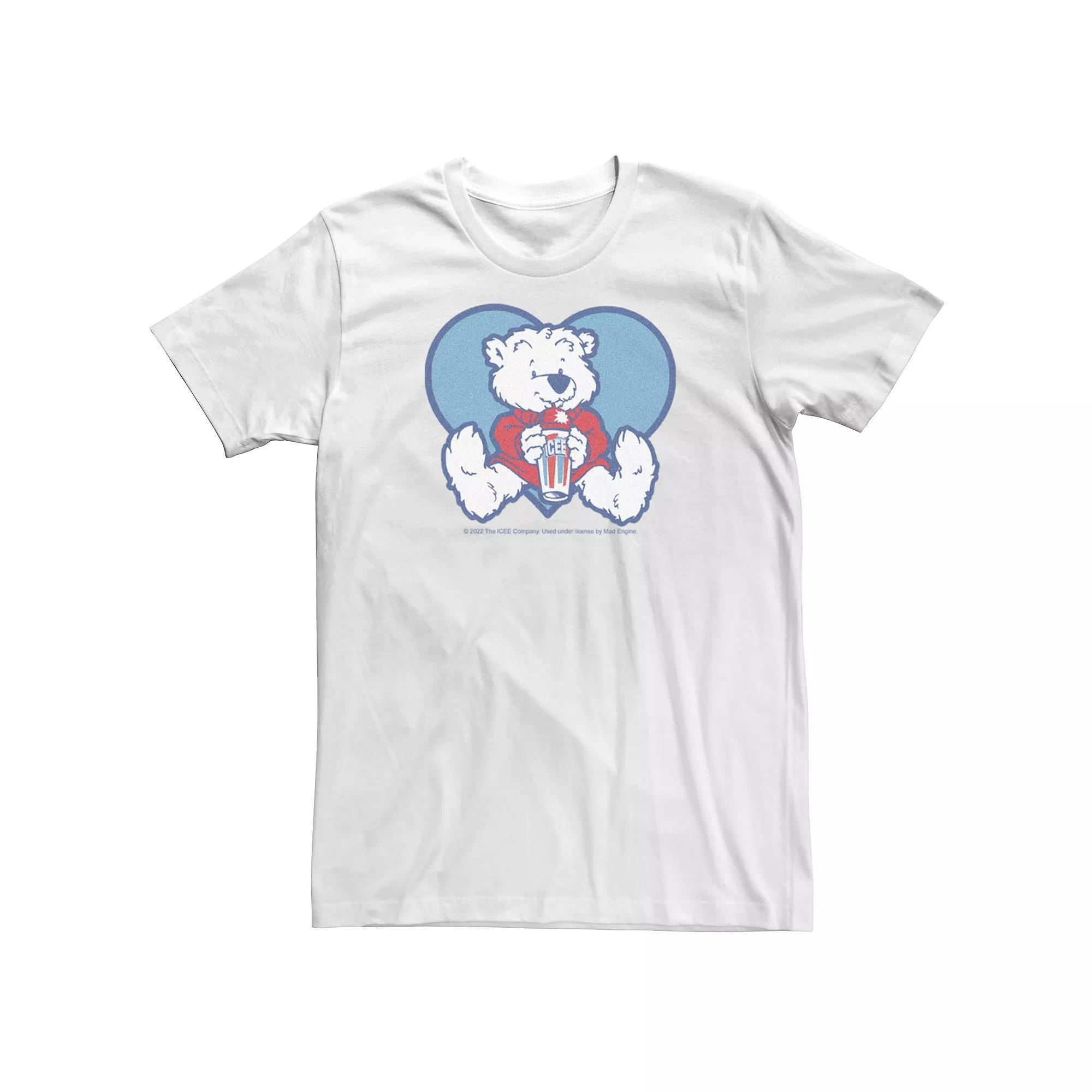 Big & Tall ICEE Blue Heart Polar Bear Tee, Men's,  Product Image