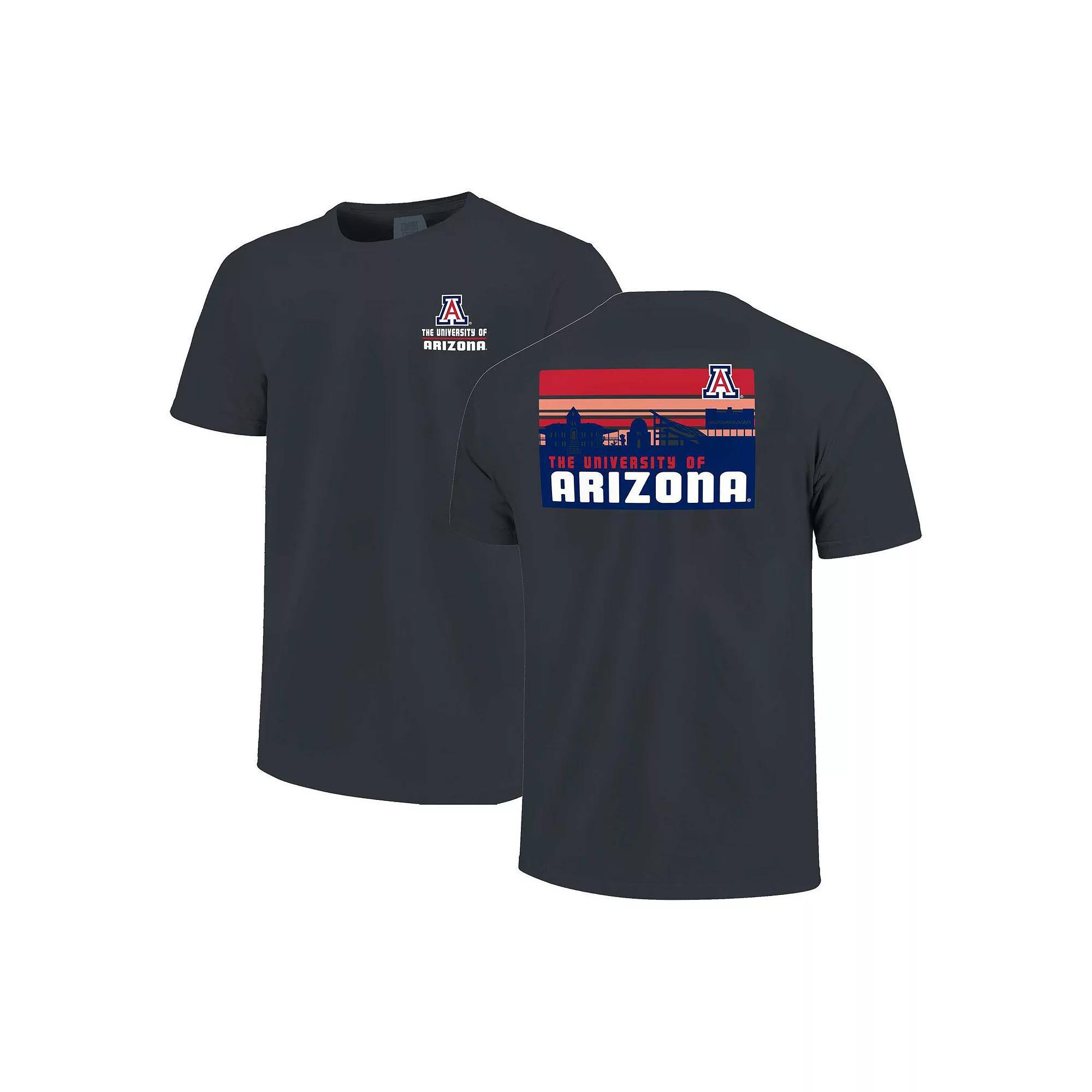 Men's Navy Arizona Wildcats Striped Campus Skyline T-Shirt, Size: XL, Blue Product Image