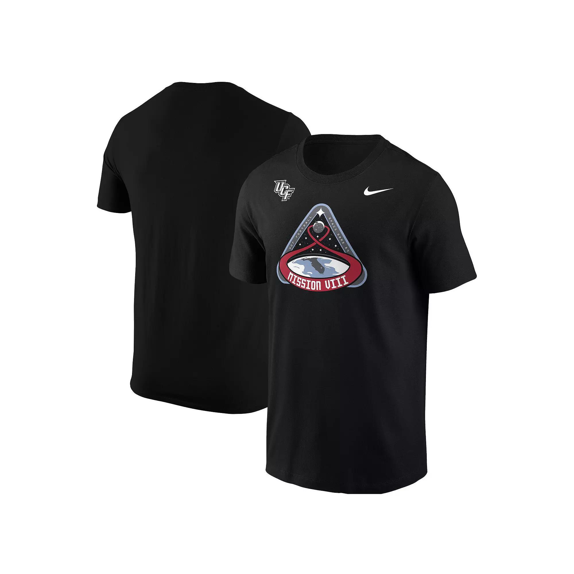 Men's Nike Black UCF Knights 2024 Space Game Mission VIII T-Shirt, Size: Large Product Image