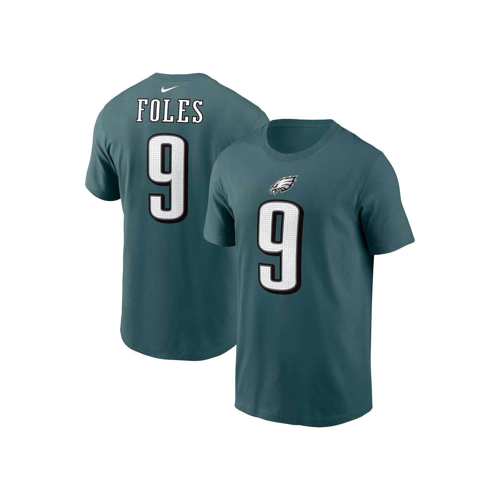 Men's Nike Nick Foles Midnight Green Philadelphia Eagles Retired Player Name & Number T-Shirt,  Product Image