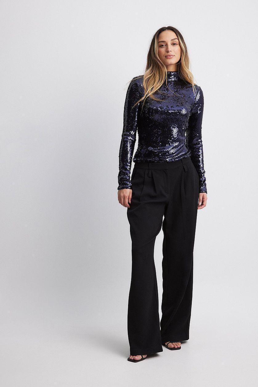 Long Sleeve Sequin Top Product Image