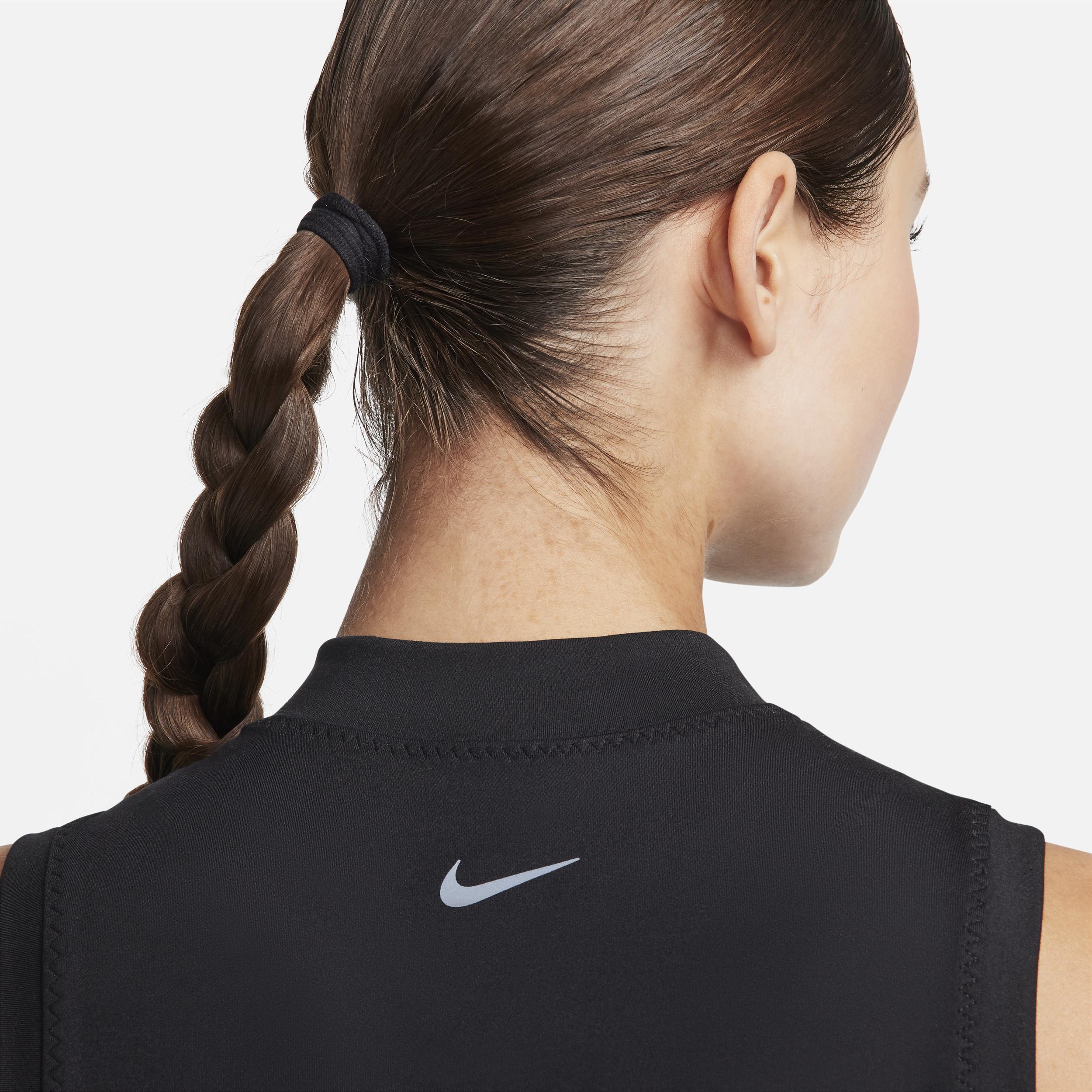 Nike Women's One Fitted Dri-FIT Mock-Neck Cropped Tank Top Product Image