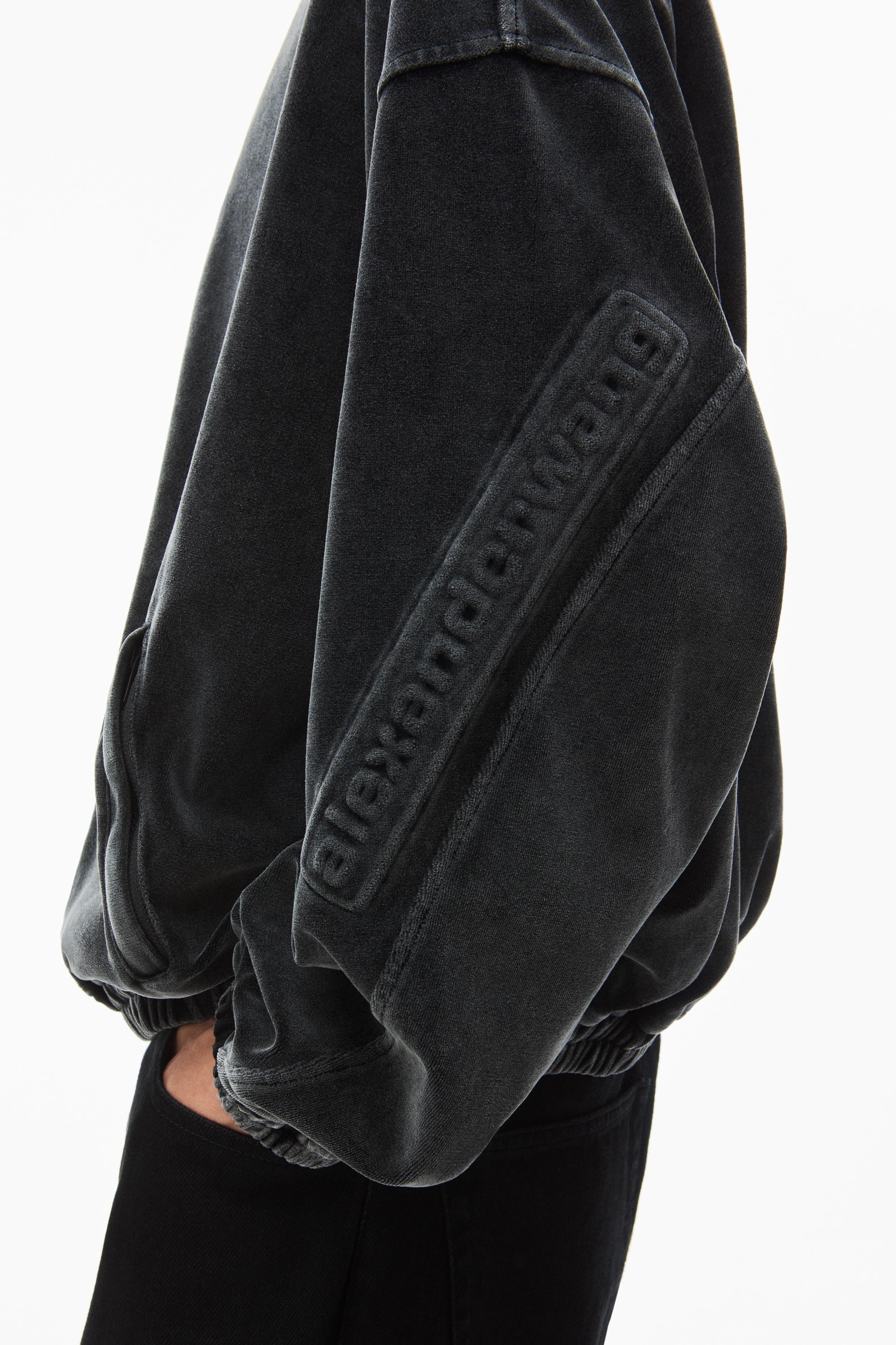 Logo Track Jacket In Velour Product Image