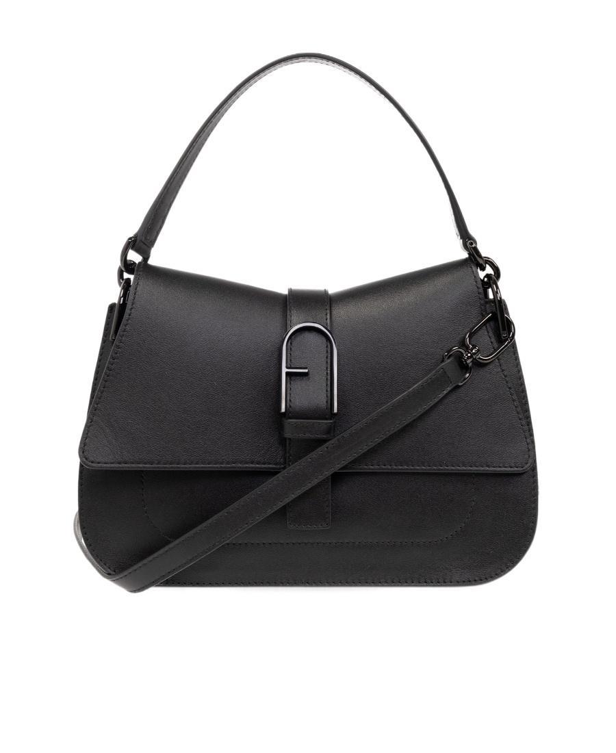 FURLA Flow Medium Shoulder Bag In Black Product Image