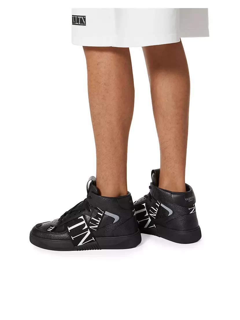 Mid-Top Calfskin VL7N Sneakers with Bands Product Image