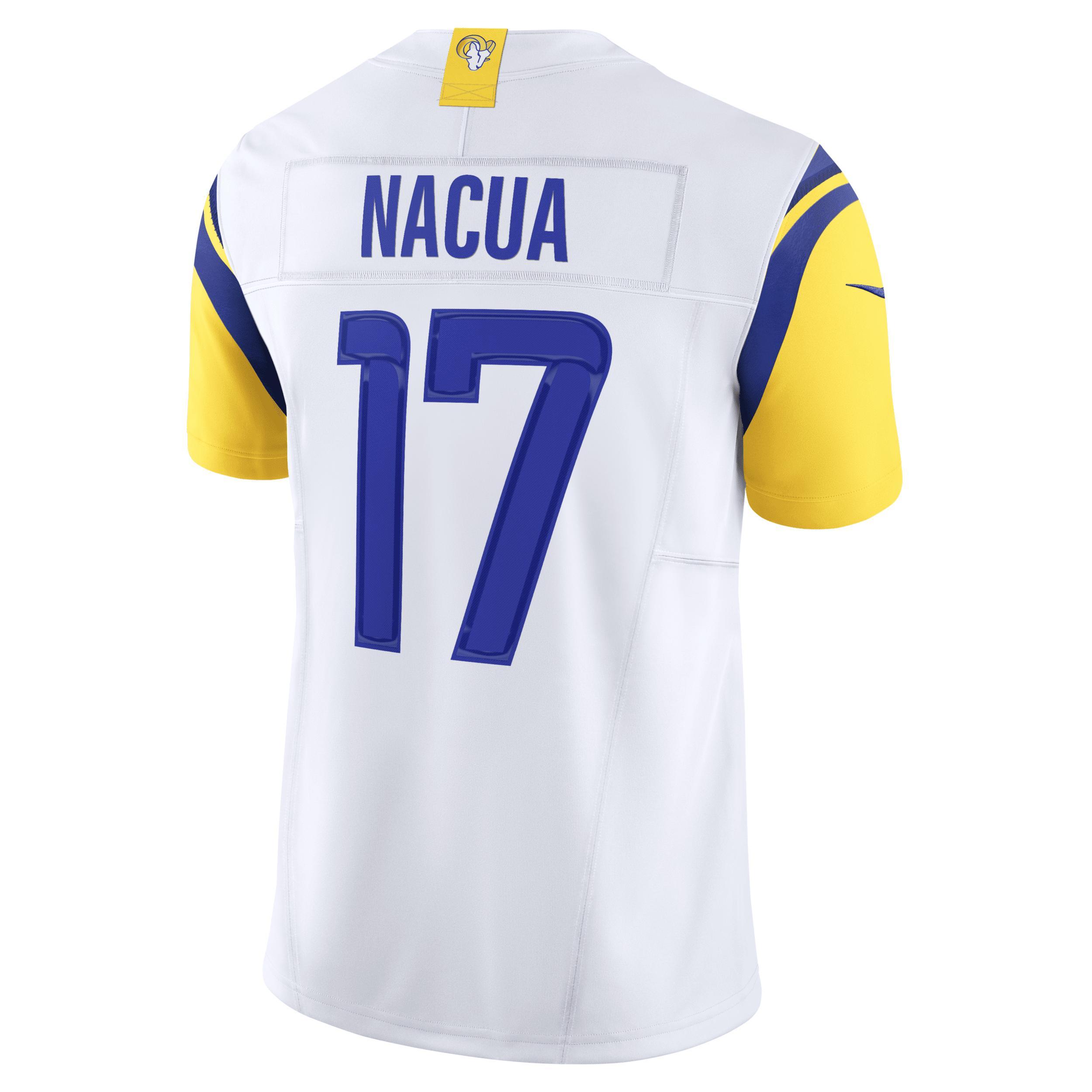 Men's Nike Puka Nacua White Los Angeles Rams Vapor F.U.S.E. Limited Jersey,  Product Image