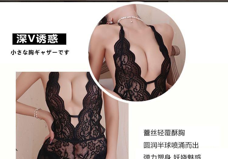 Halter Lace Teddy Product Image