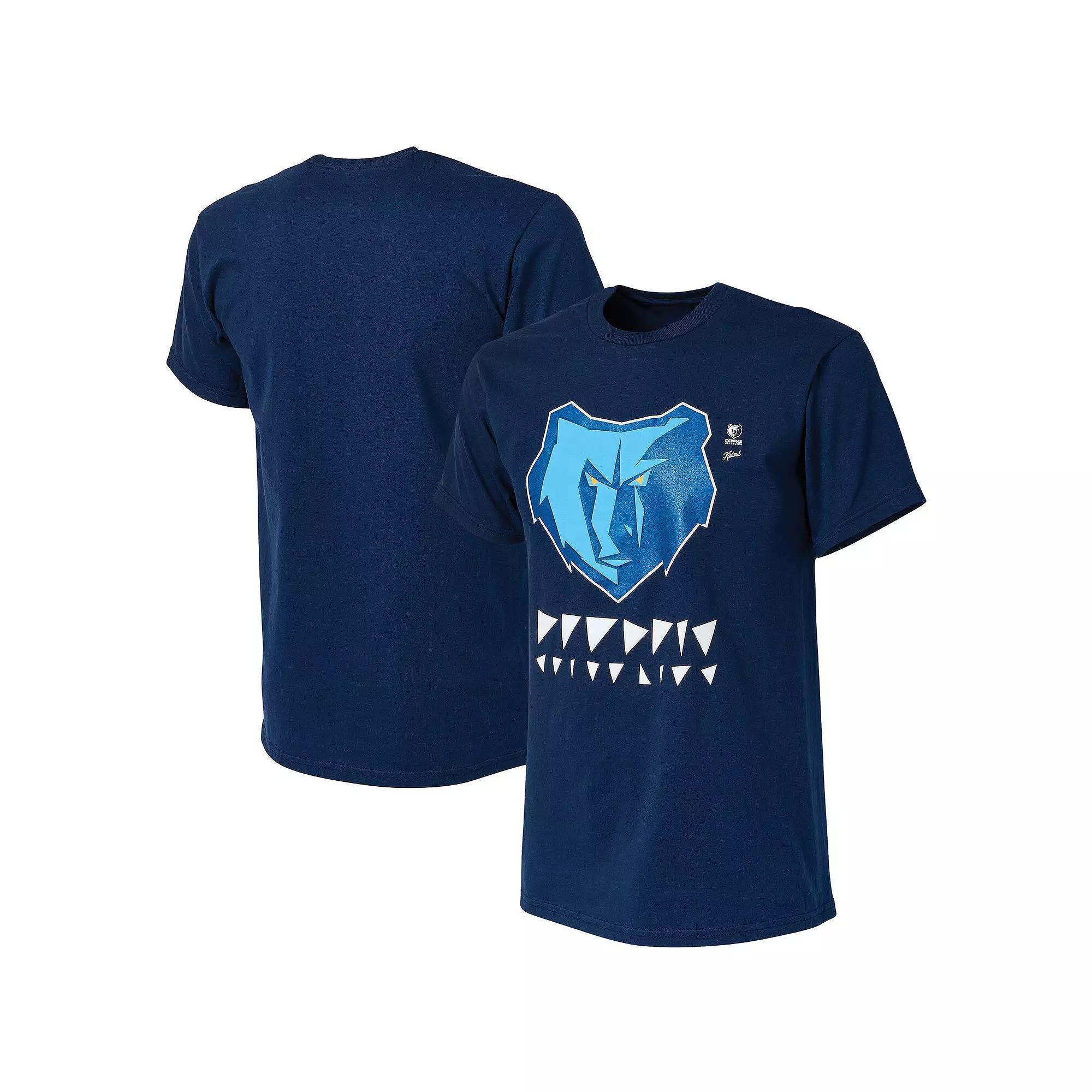 Men's NBA x Naturel Navy Memphis Grizzlies No Caller ID T-Shirt,  Product Image