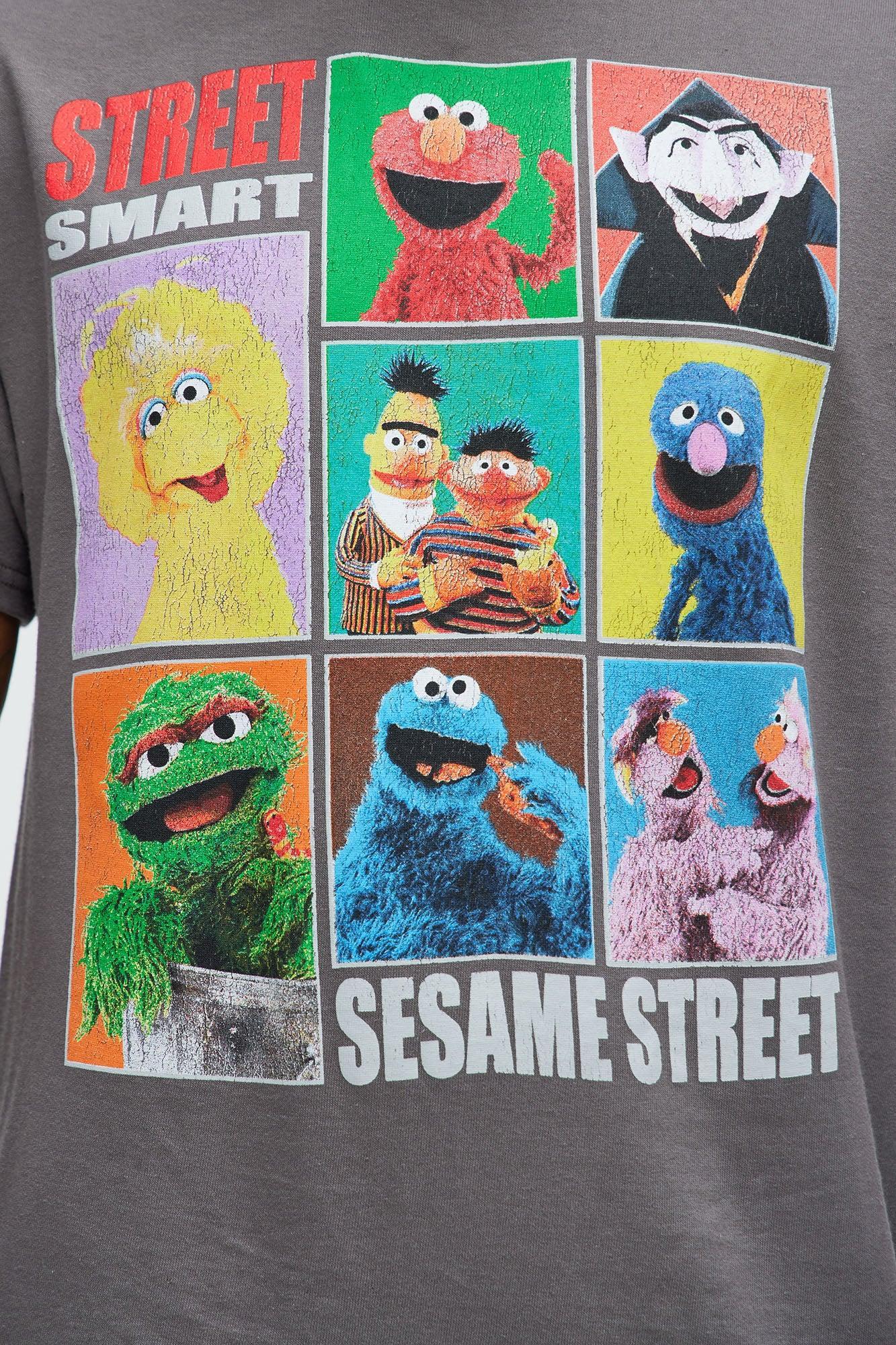 Street Smart Sesame Street Short Sleeve Tee - Charcoal Product Image