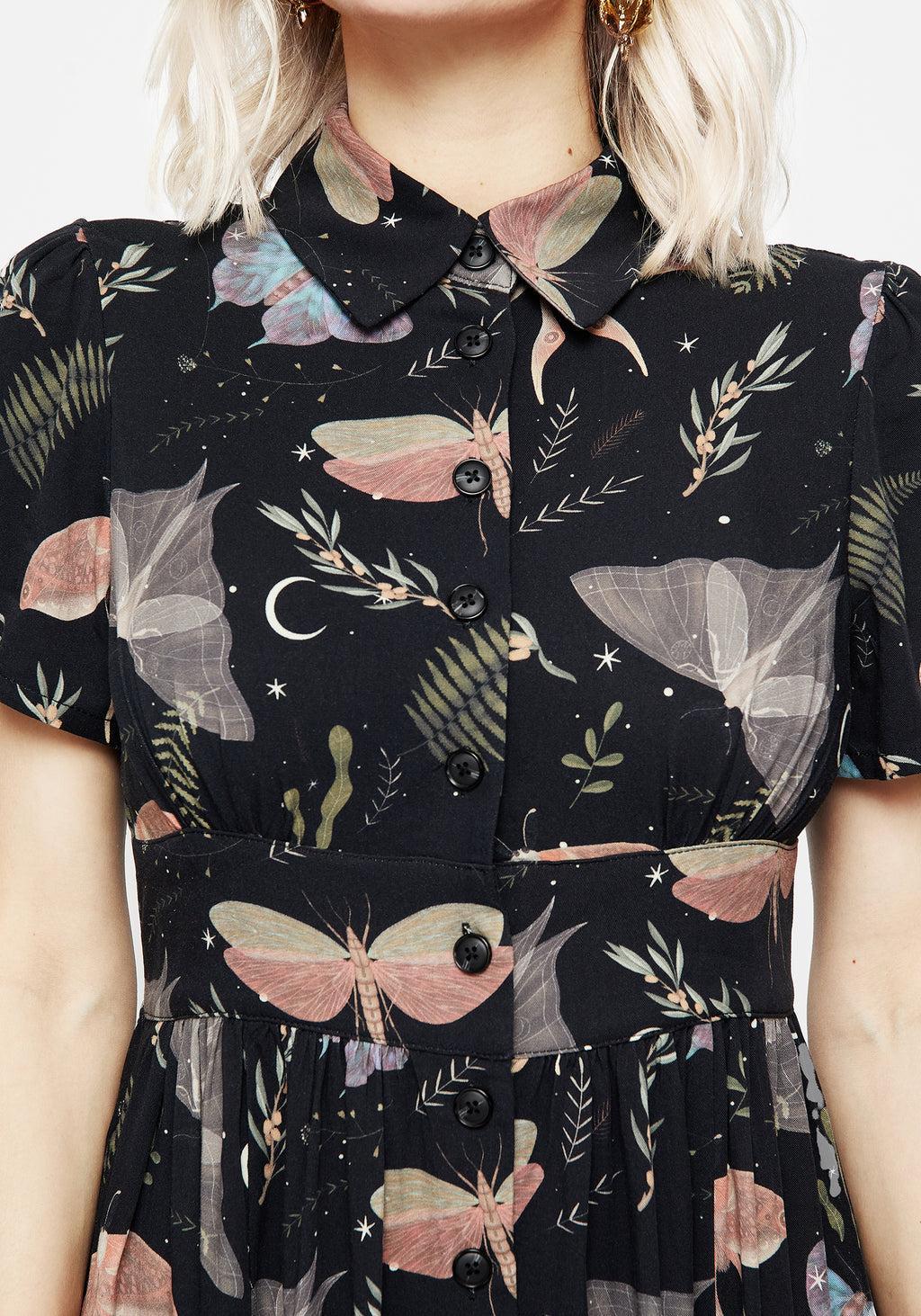 Nightmoth Midi Shirt Dress Product Image