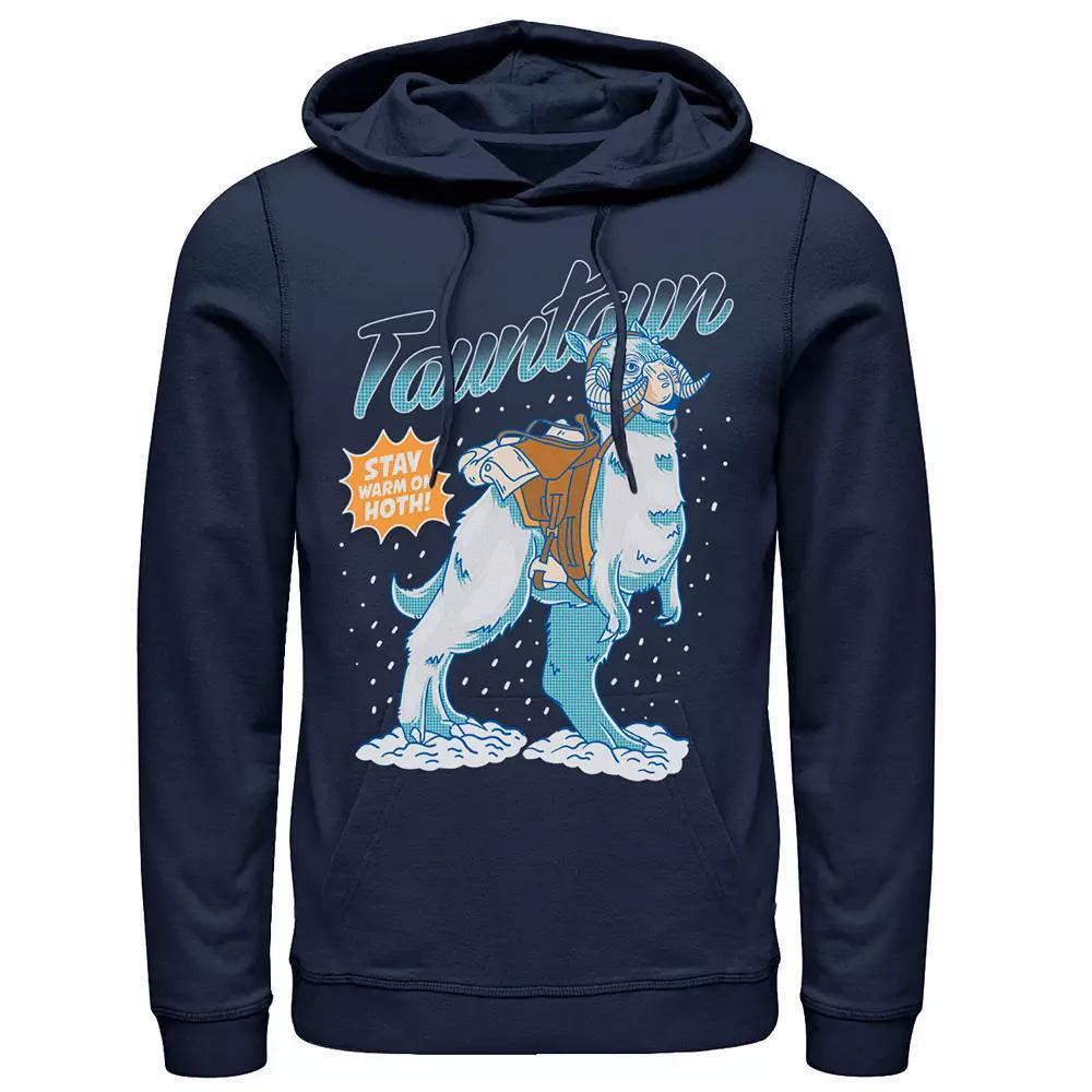 Men's Star Wars Tauntaun Stay Warm On Hoth Comic Portrait Hoodie, Size: XXL, Blue Product Image