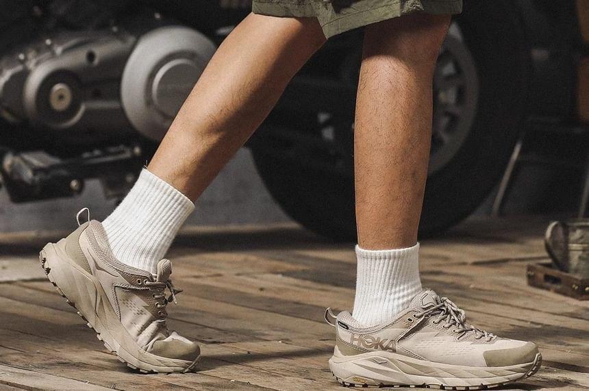 Drawstring Waist Plain Cargo Shorts Product Image