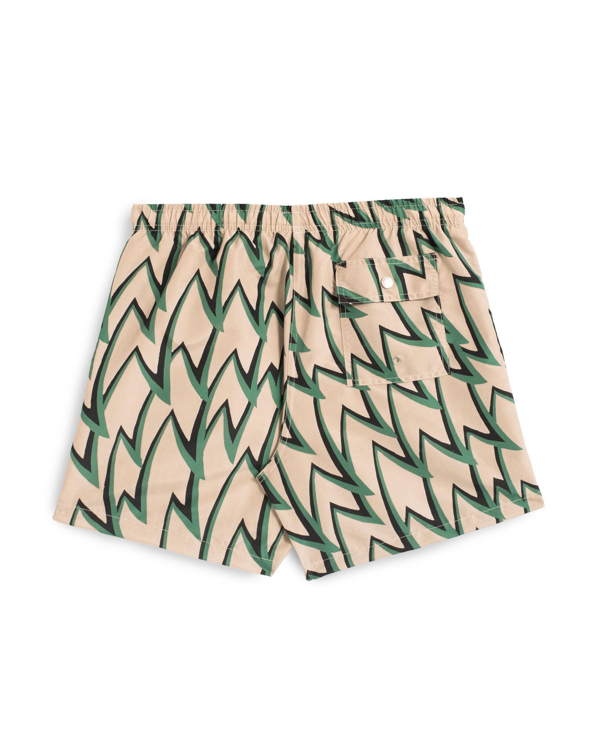 Emerald Jagged Frenzy Swim Trunk Product Image
