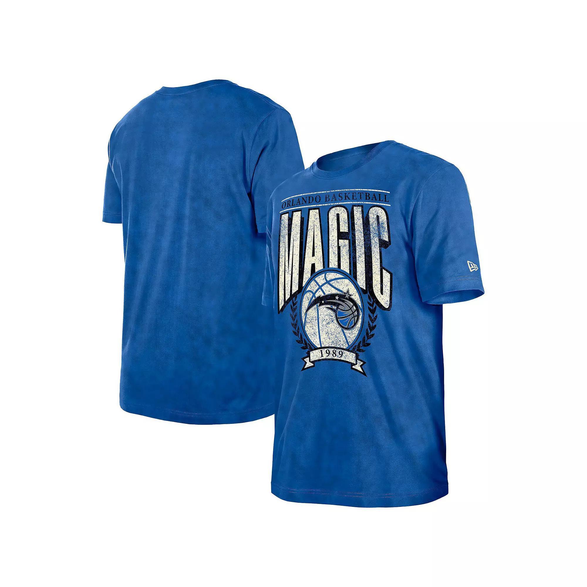 Men's New Era Blue Orlando Magic Hardwood Classics Over Product Image