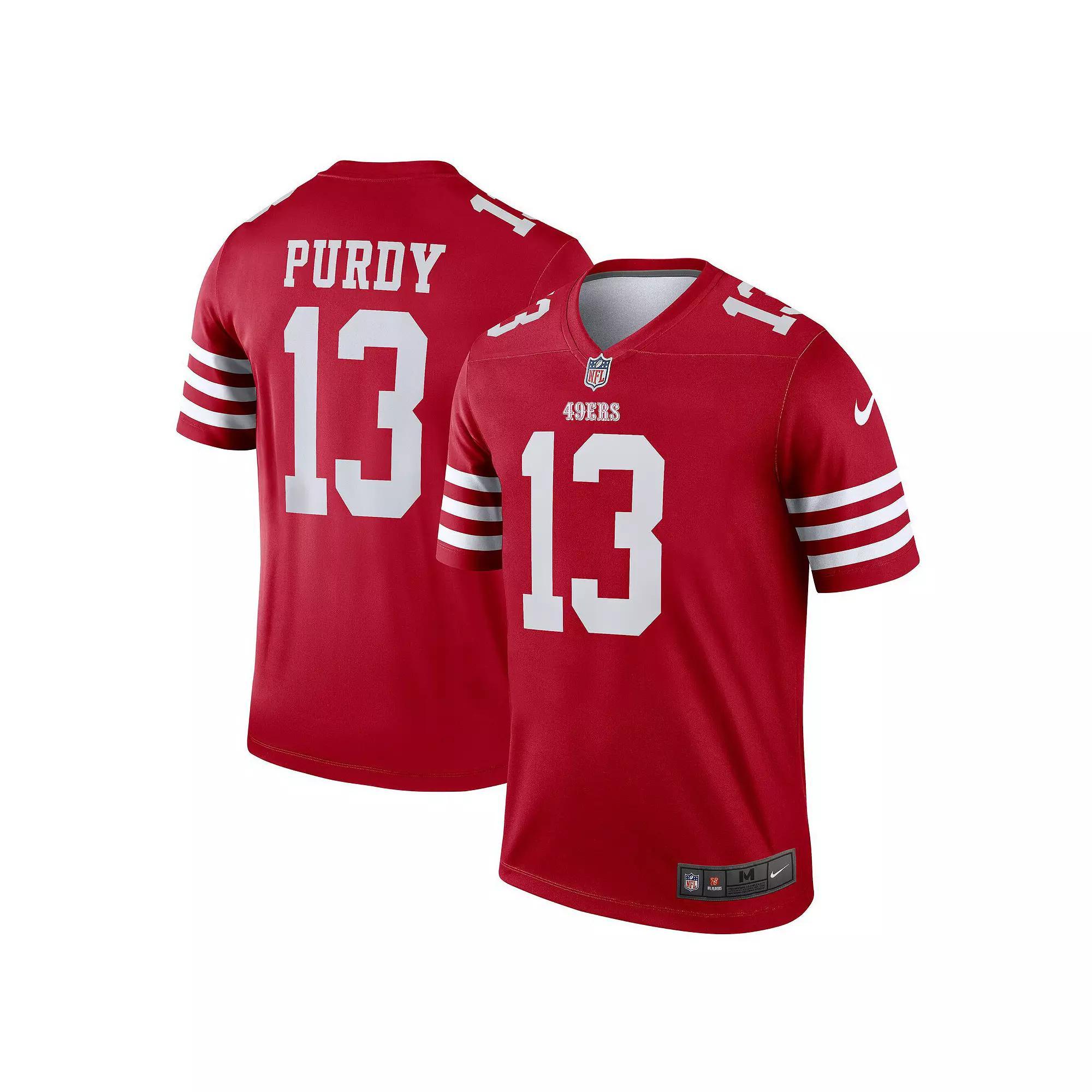Men's Nike Brock Purdy Scarlet San Francisco 49ers Team Legend Jersey,  Product Image