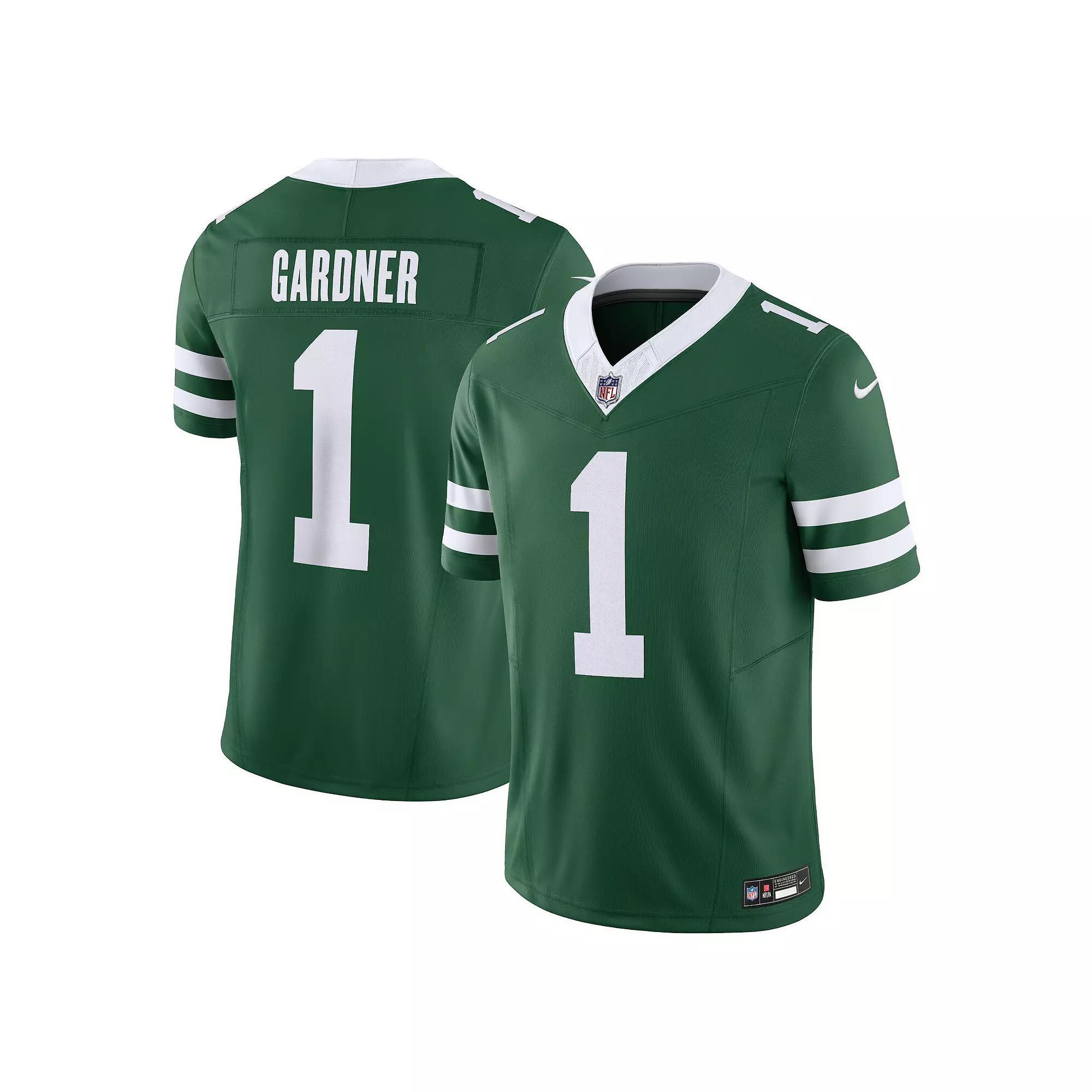 Men's Nike Ahmad Sauce Gardner Legacy Green New York Jets Vapor F.U.S.E. Limited Jersey,  Product Image