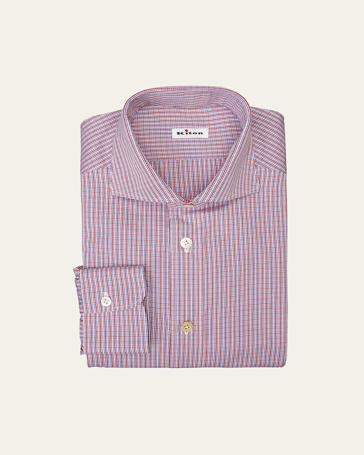 Mens Plaid Dress Shirt Product Image