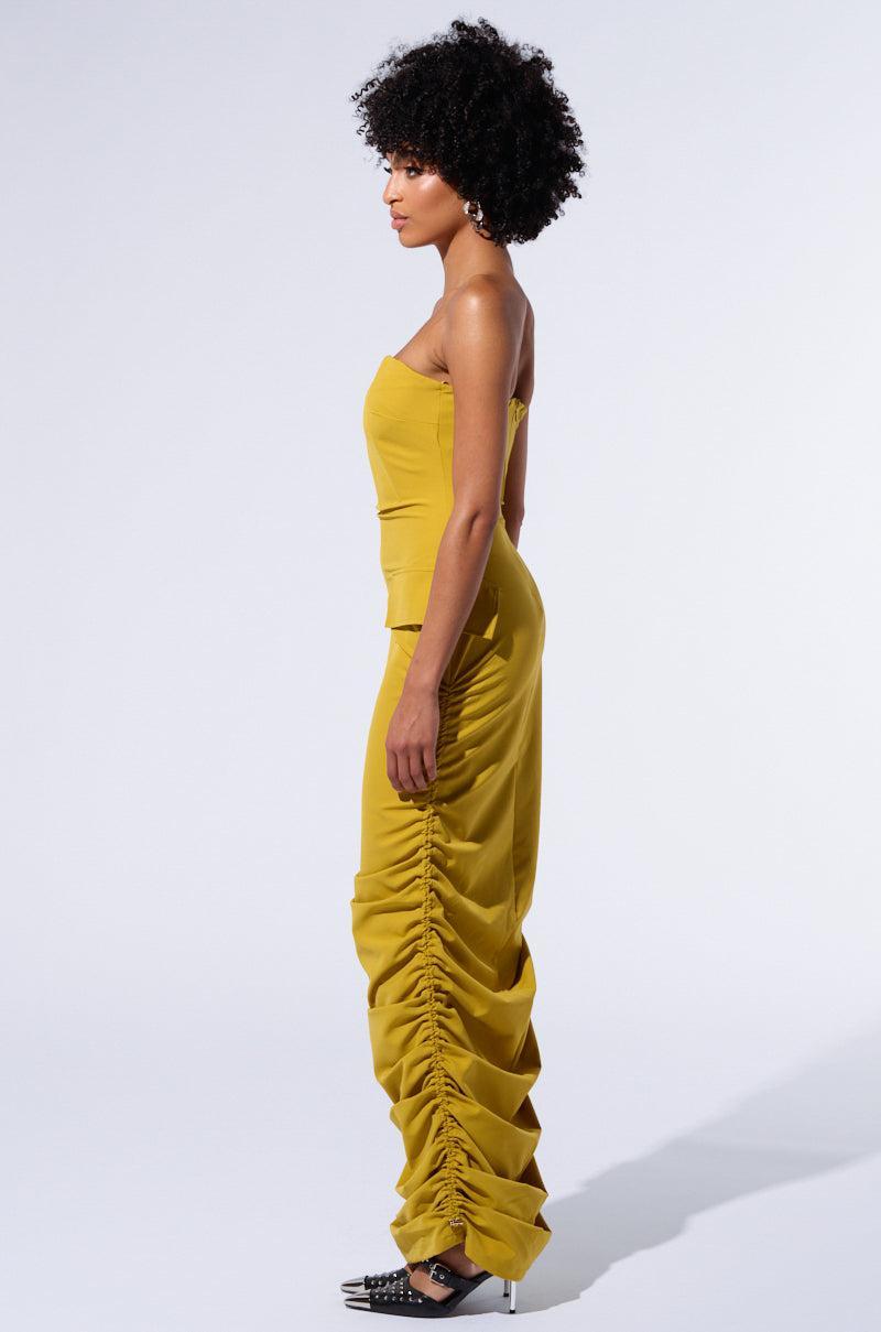 ASH STRAPLESS CARGO MAXI DRESS Product Image