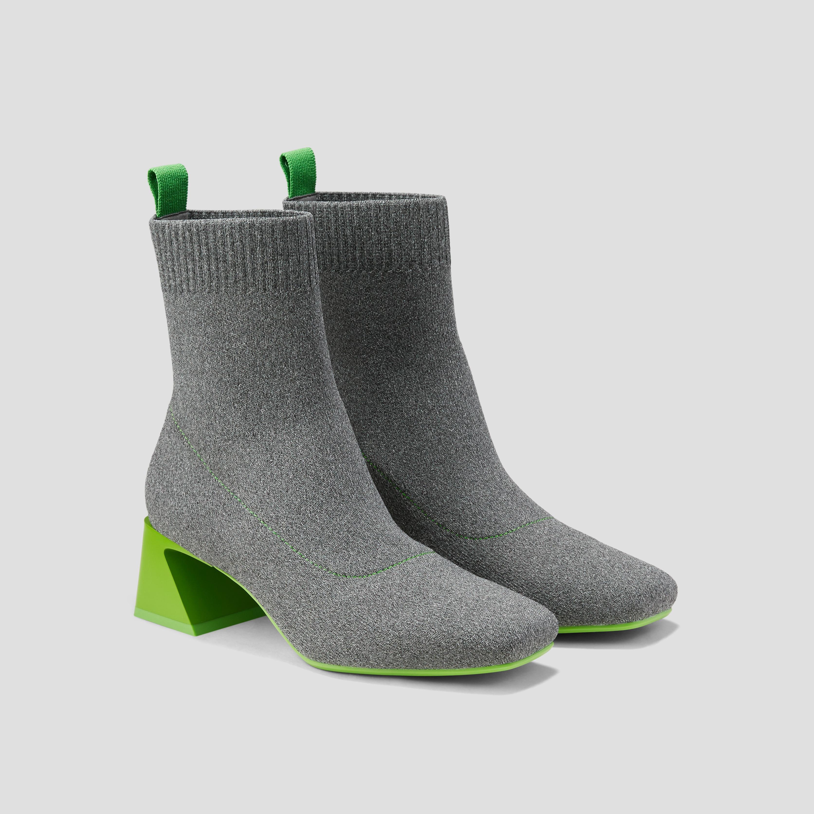 Square-Toe Water-Repellent Boots (Margot Wedge Bootie) Product Image